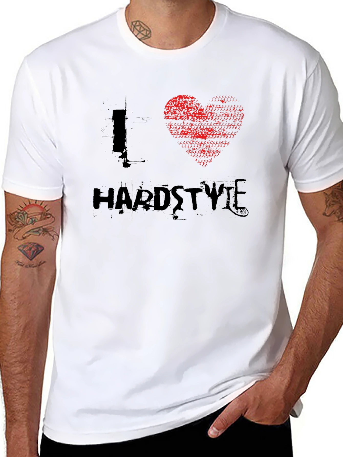 I Heart Hardstyle Black Graphic Tee