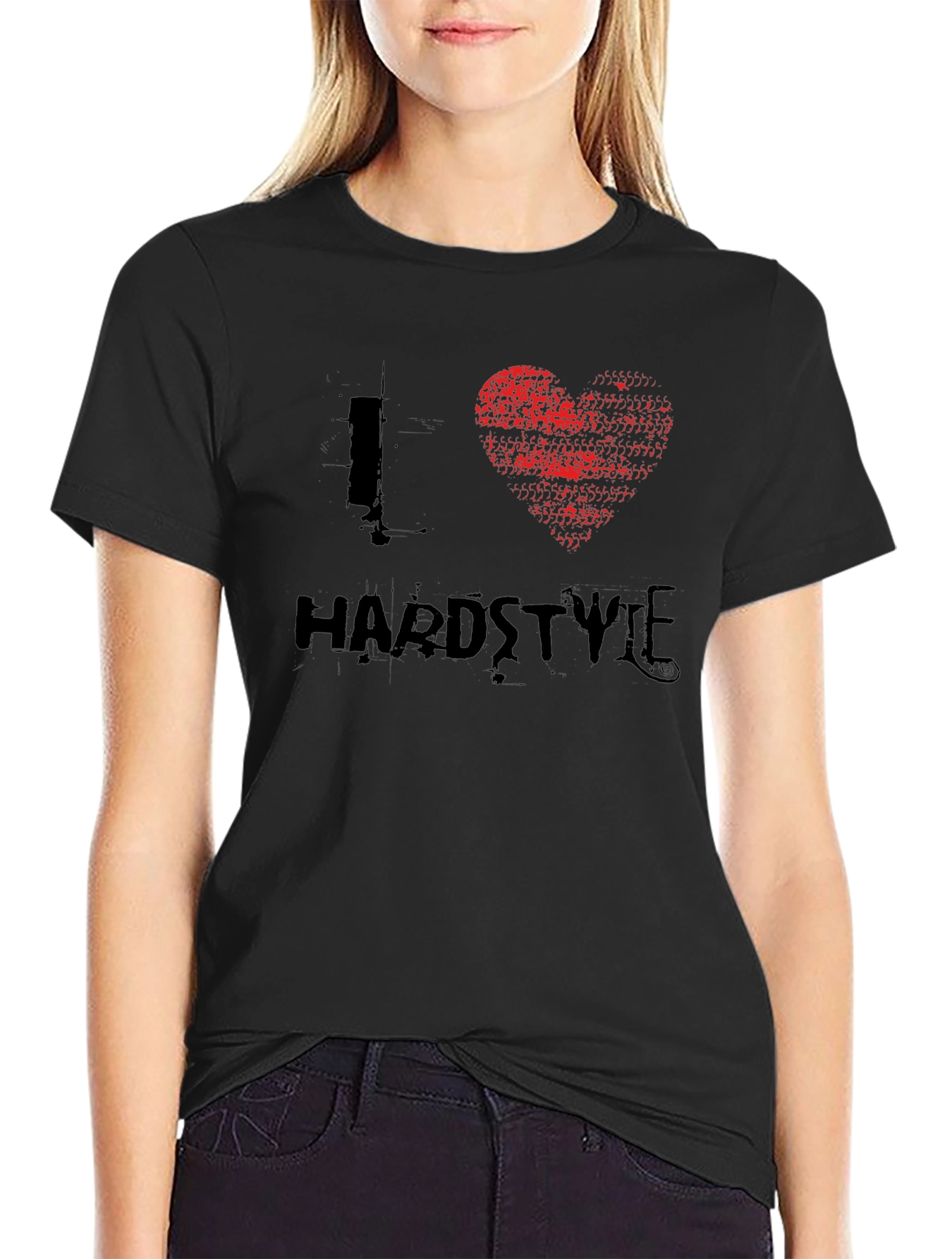 I Heart Hardstyle Black Graphic Tee