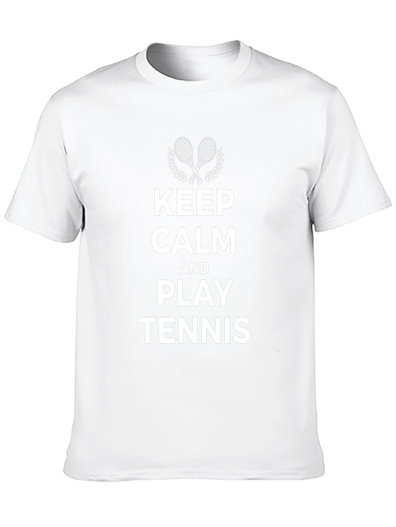 Keep Calm and Play Tennis Graphic T-Shirt
