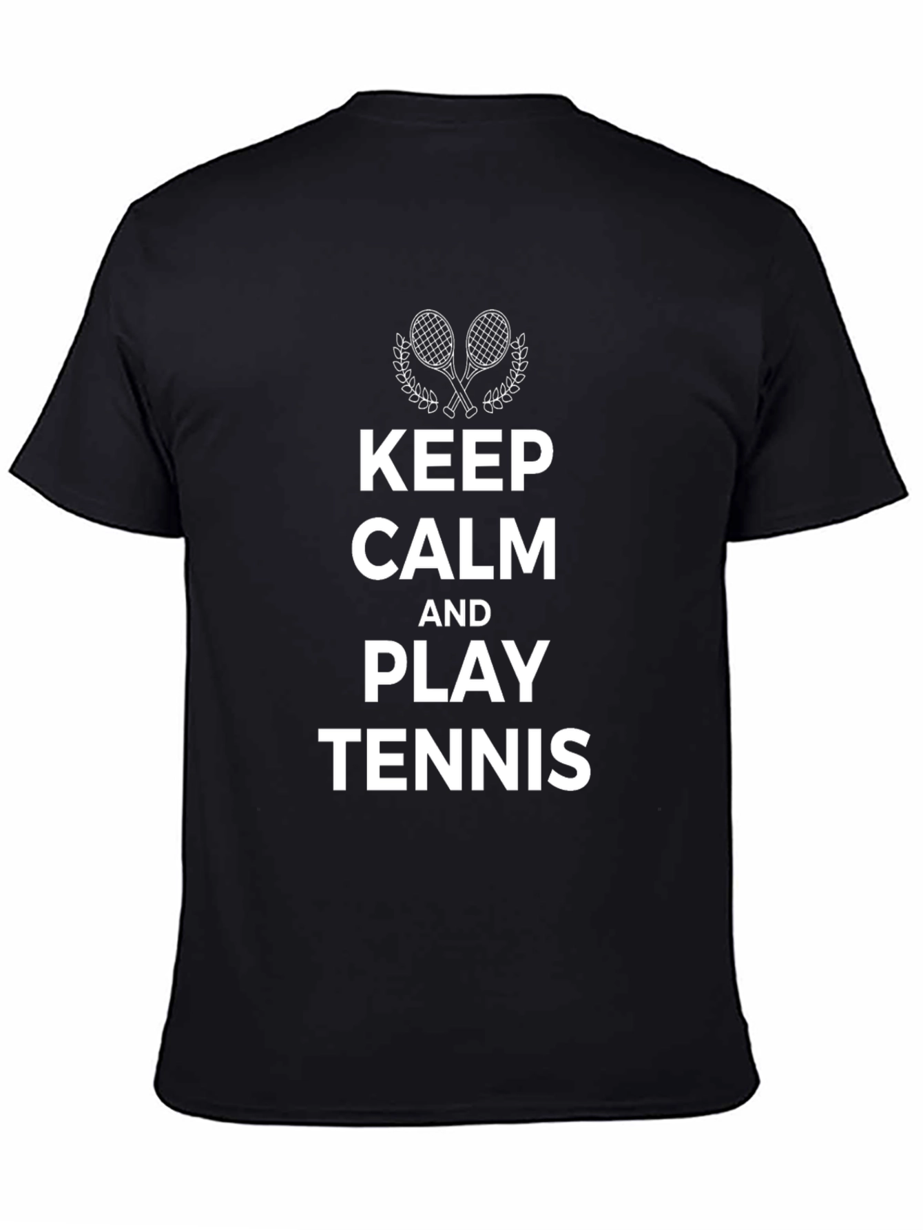 Keep Calm and Play Tennis Graphic T-Shirt