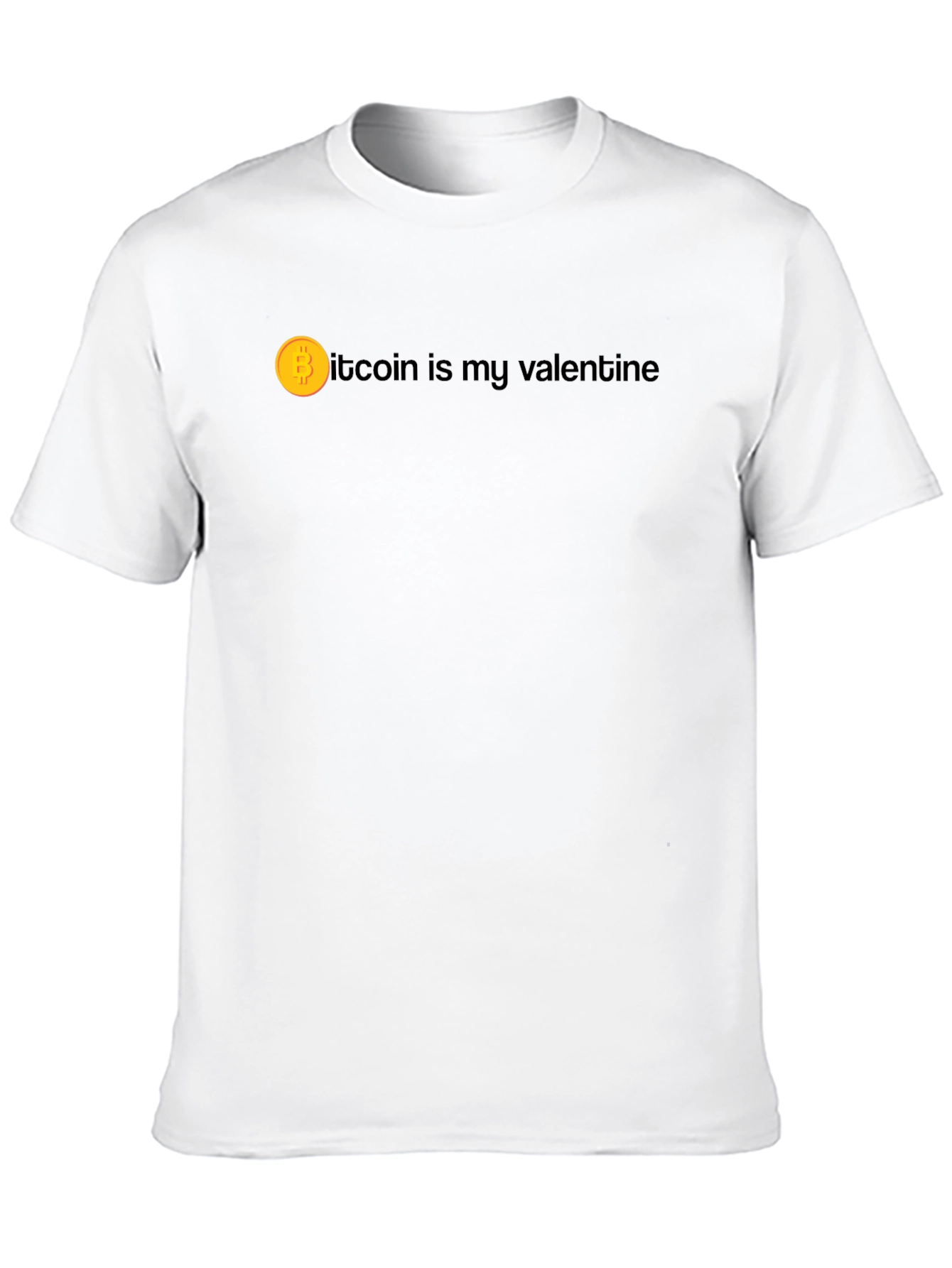 Bitcoin Valentine Black T-Shirt - Crypto Lover Gift