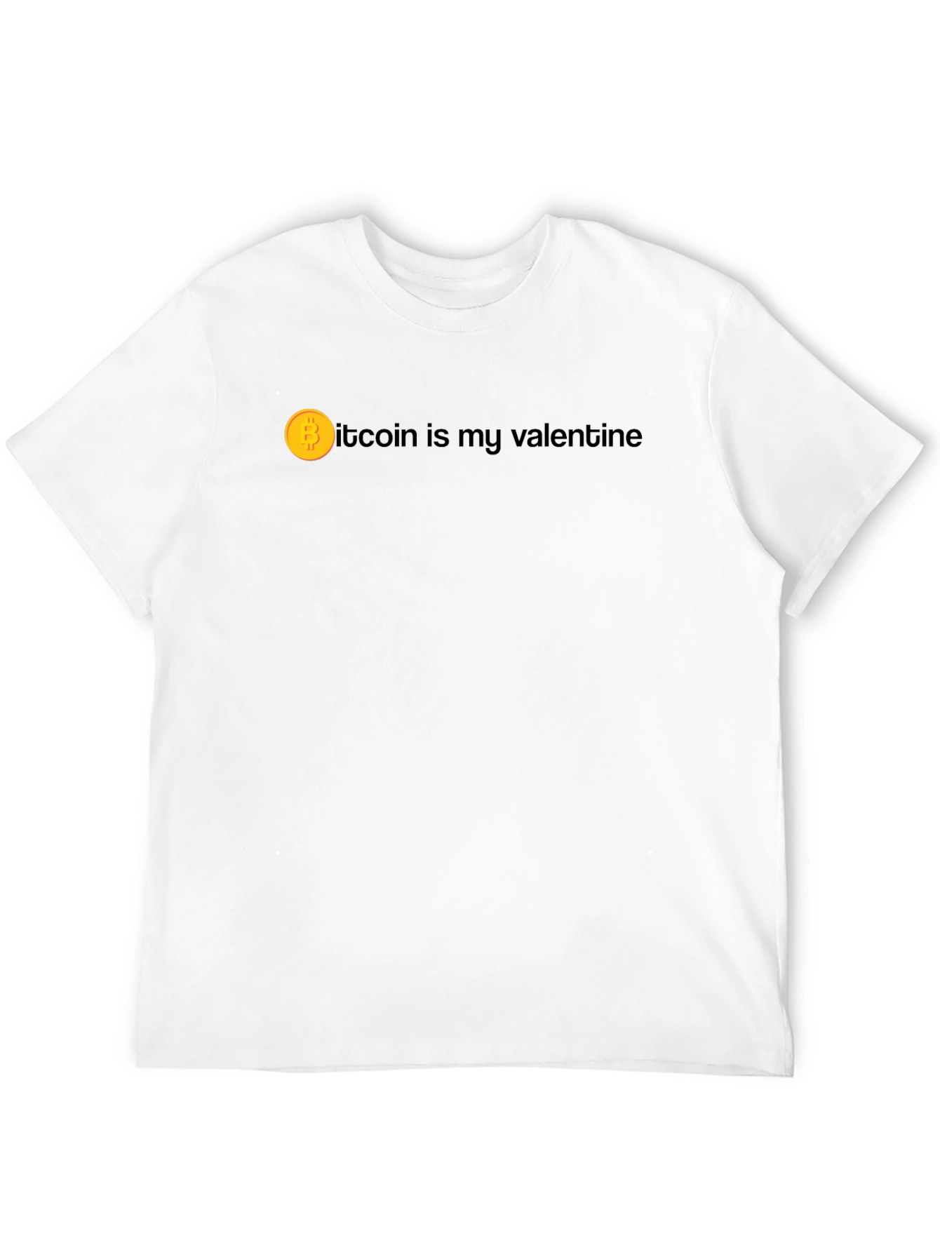 Bitcoin Valentine Black T-Shirt - Crypto Lover Gift