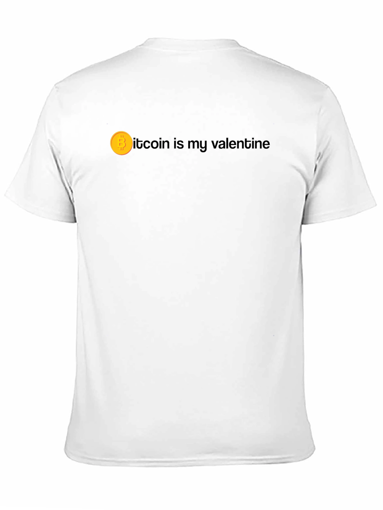 Bitcoin Valentine Black T-Shirt - Crypto Lover Gift