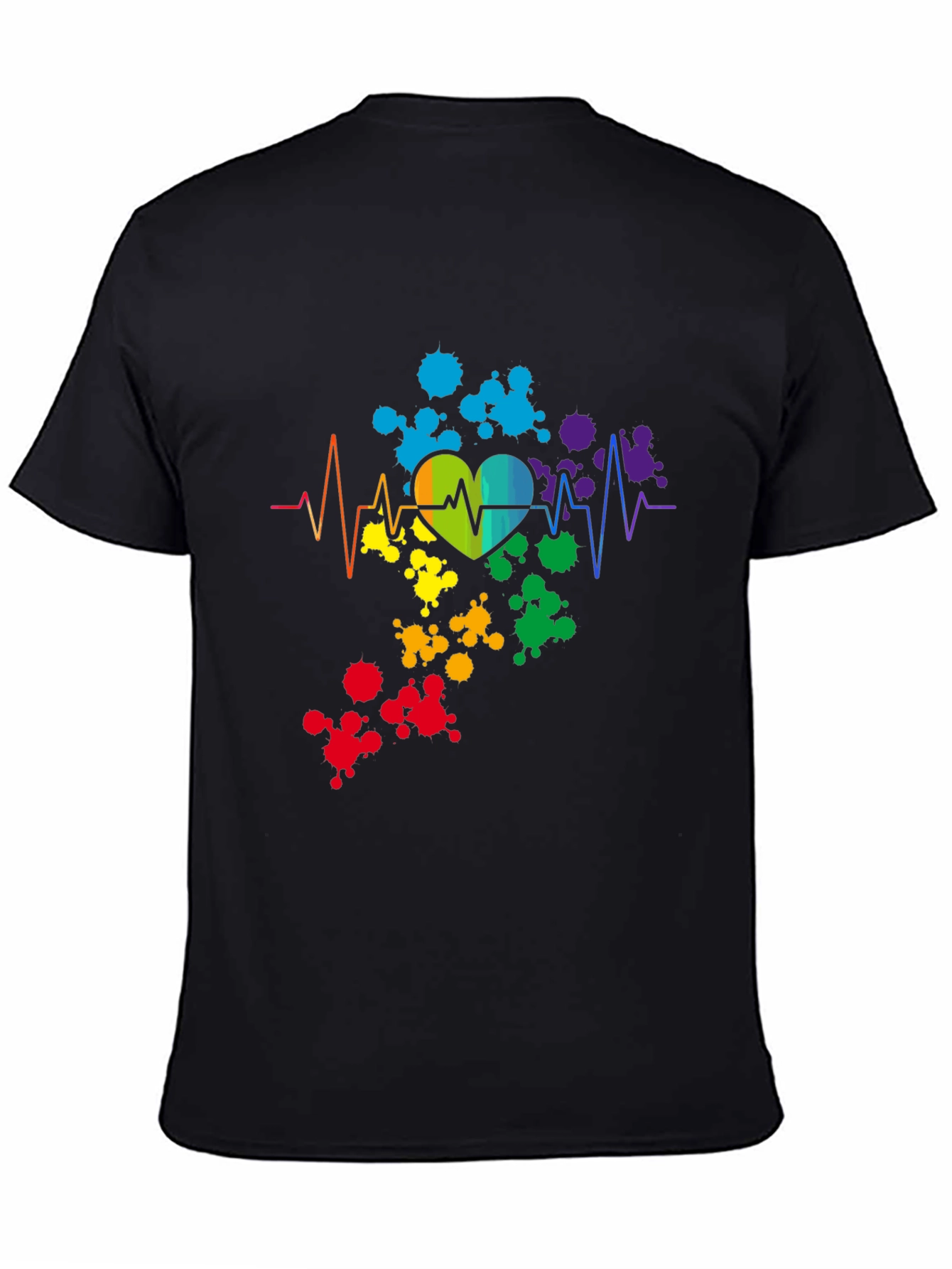 Rainbow Heartbeat T-Shirt - Pride Love