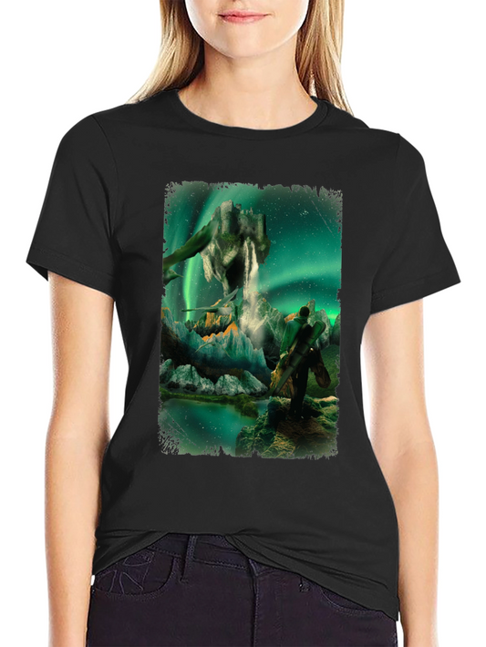 Aurora Fantasy T-Shirt - Surreal Landscape Design