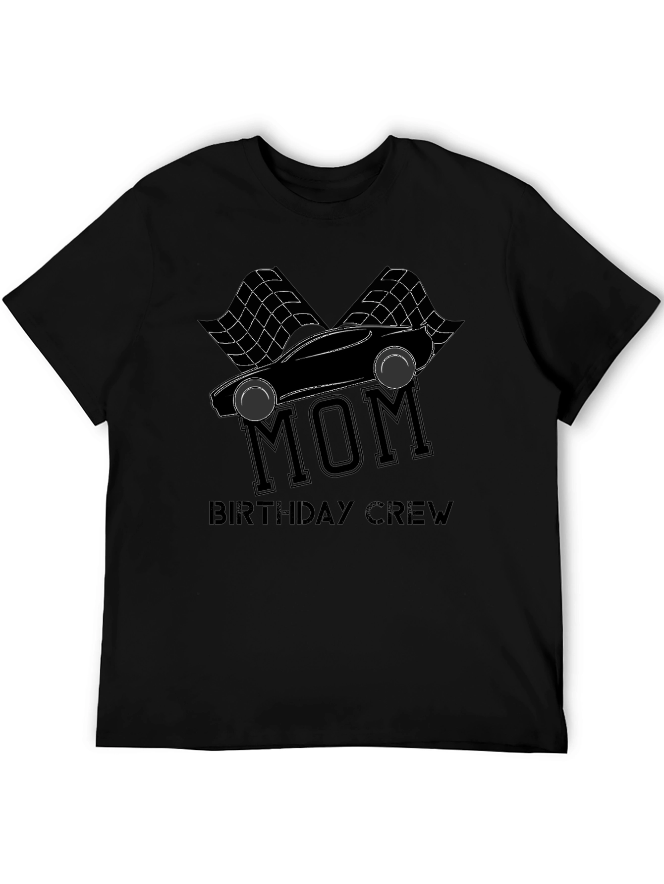 Mom Birthday Crew Racing T-Shirt