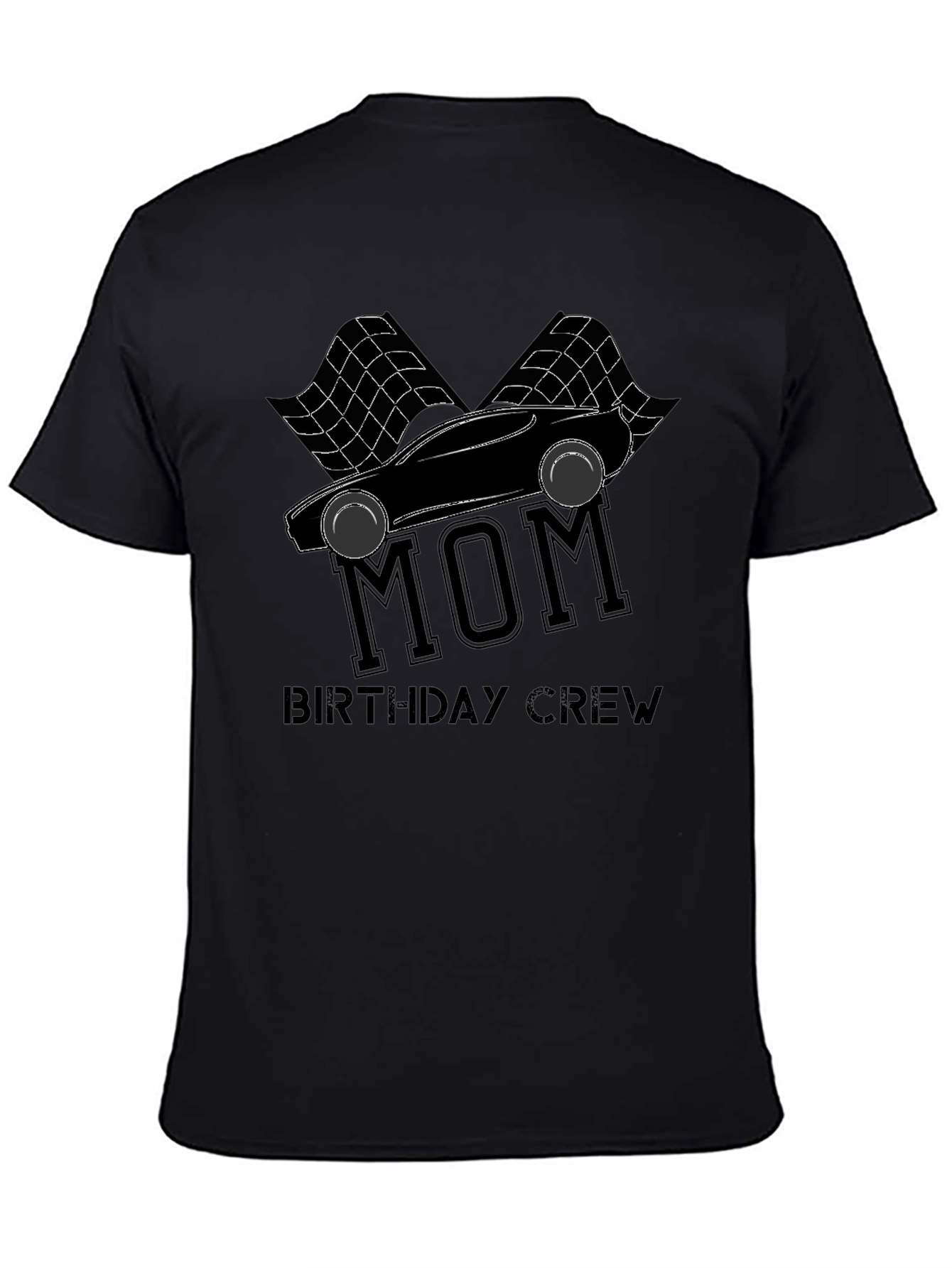 Mom Birthday Crew Racing T-Shirt