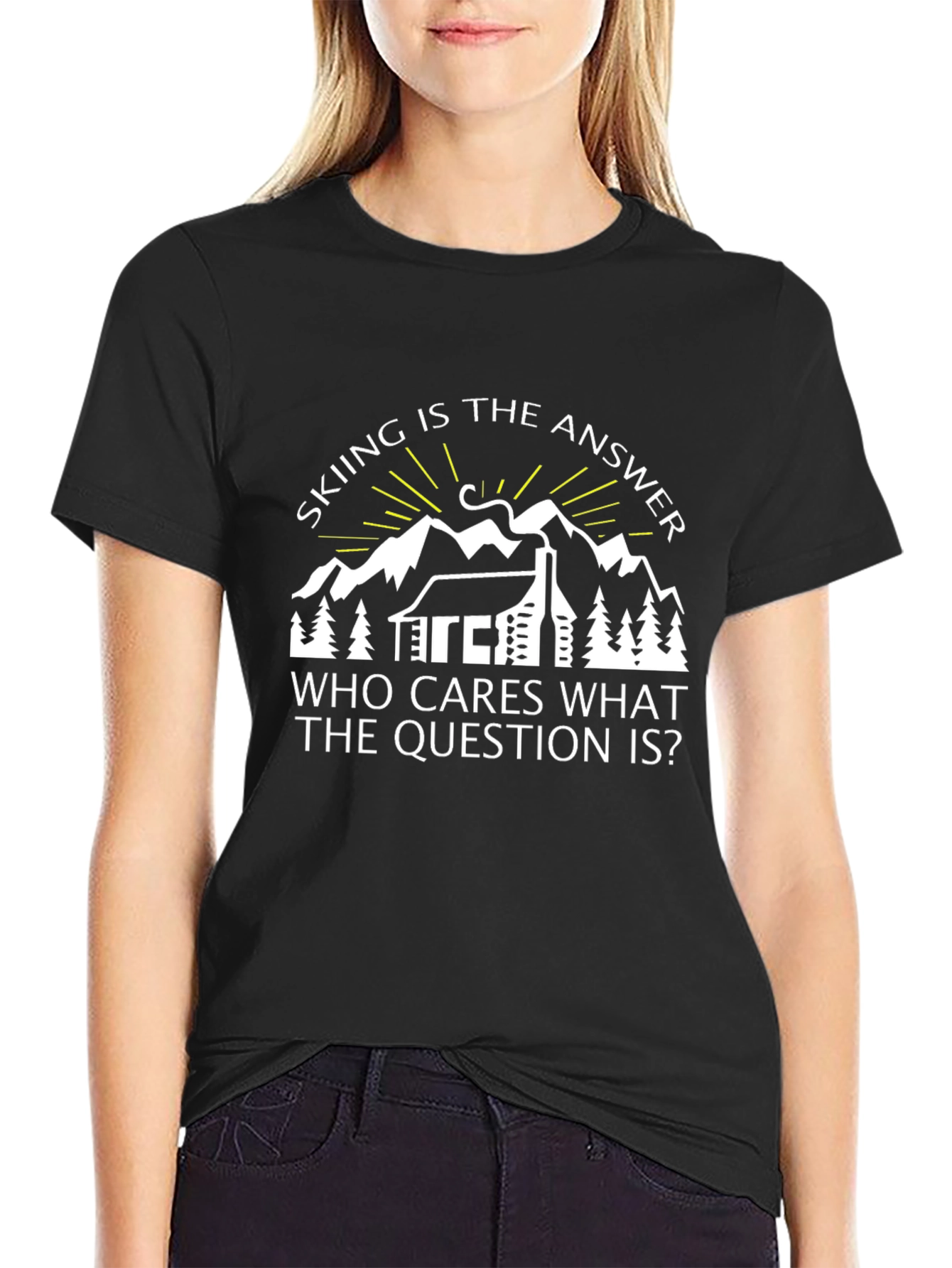 Skiing is the Answer T-Shirt