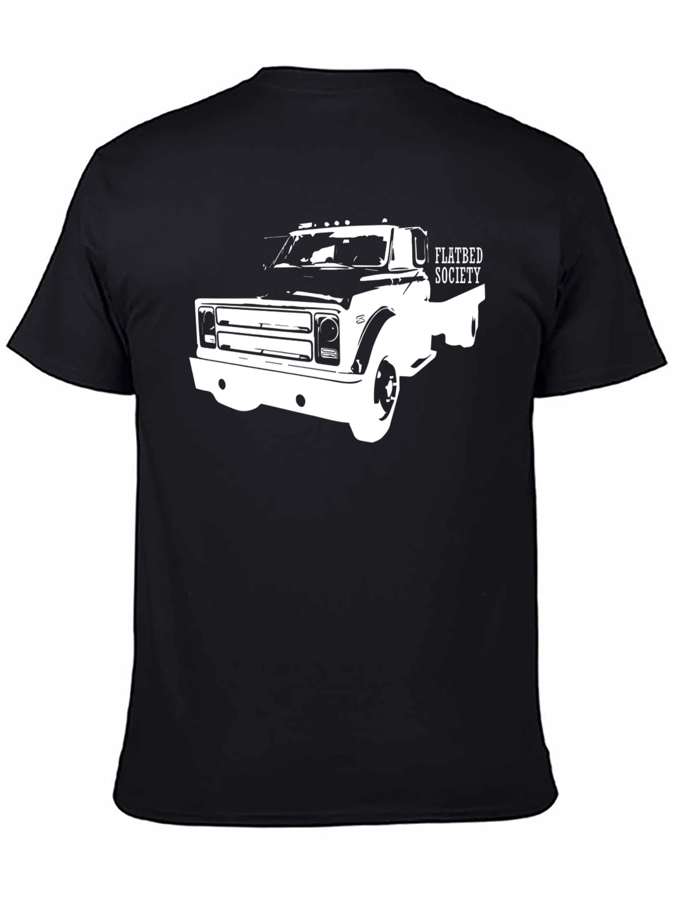 Flatbed Society Truck Graphic Tee - Black