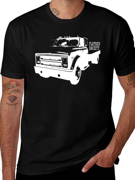 Flatbed Society Truck Graphic Tee - Black