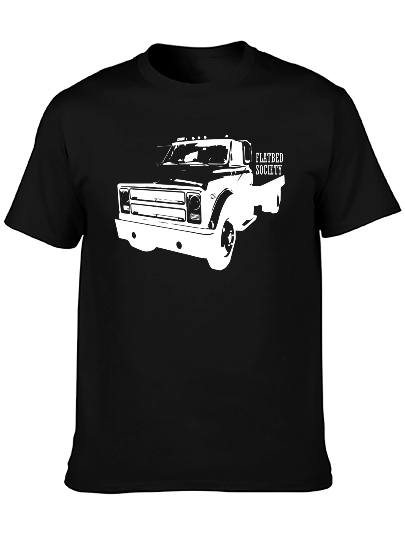 Flatbed Society Truck Graphic Tee - Black
