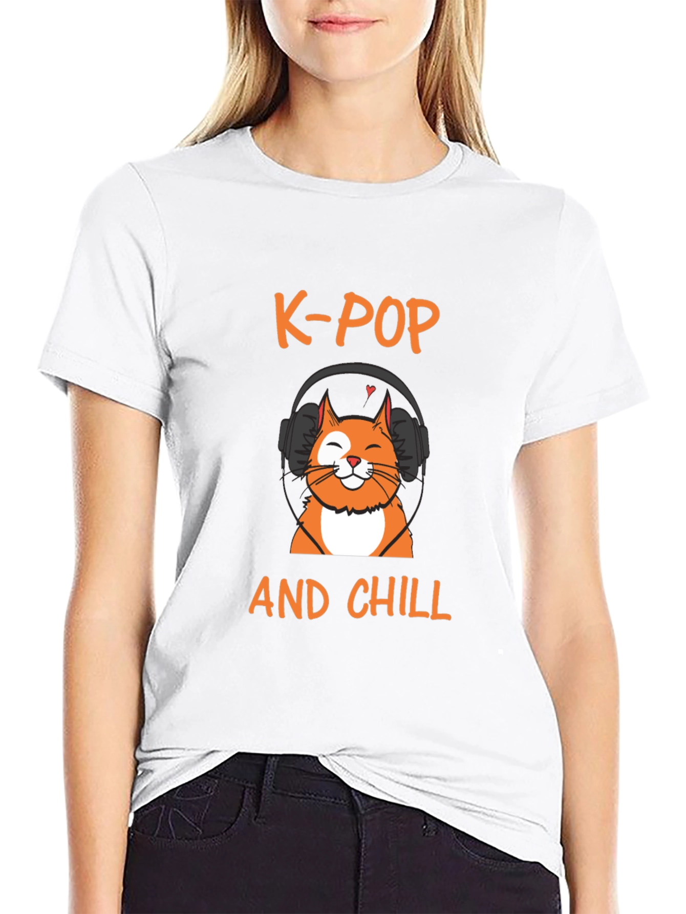 K-Pop and Chill T-Shirt - Cat Lover Edition