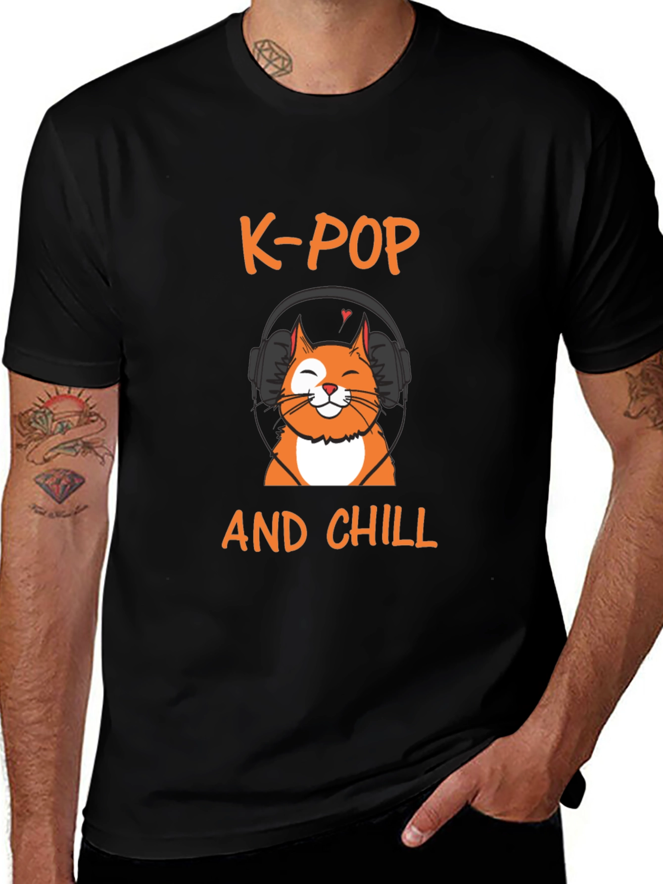 K-Pop and Chill T-Shirt - Cat Lover Edition