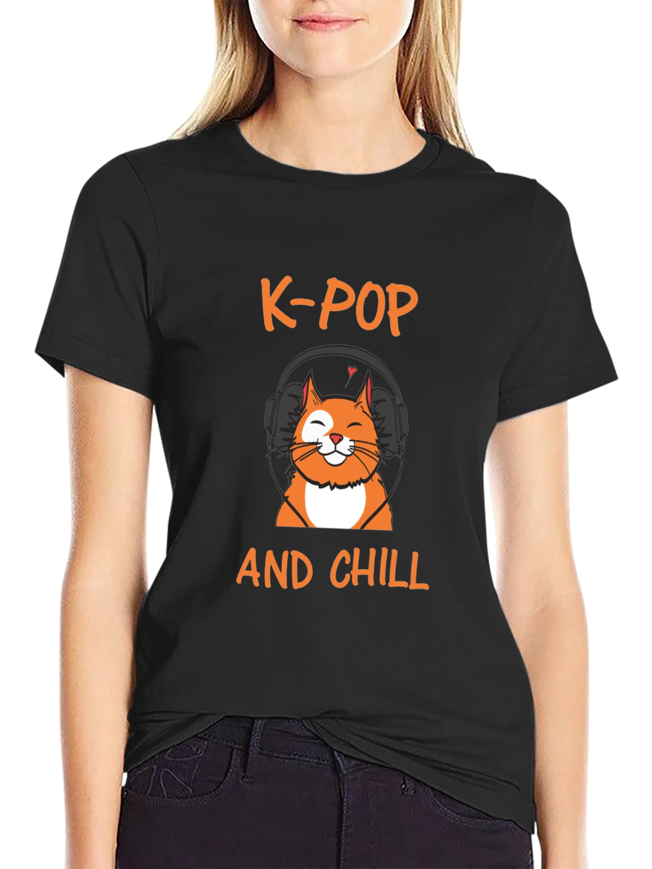 K-Pop and Chill T-Shirt - Cat Lover Edition
