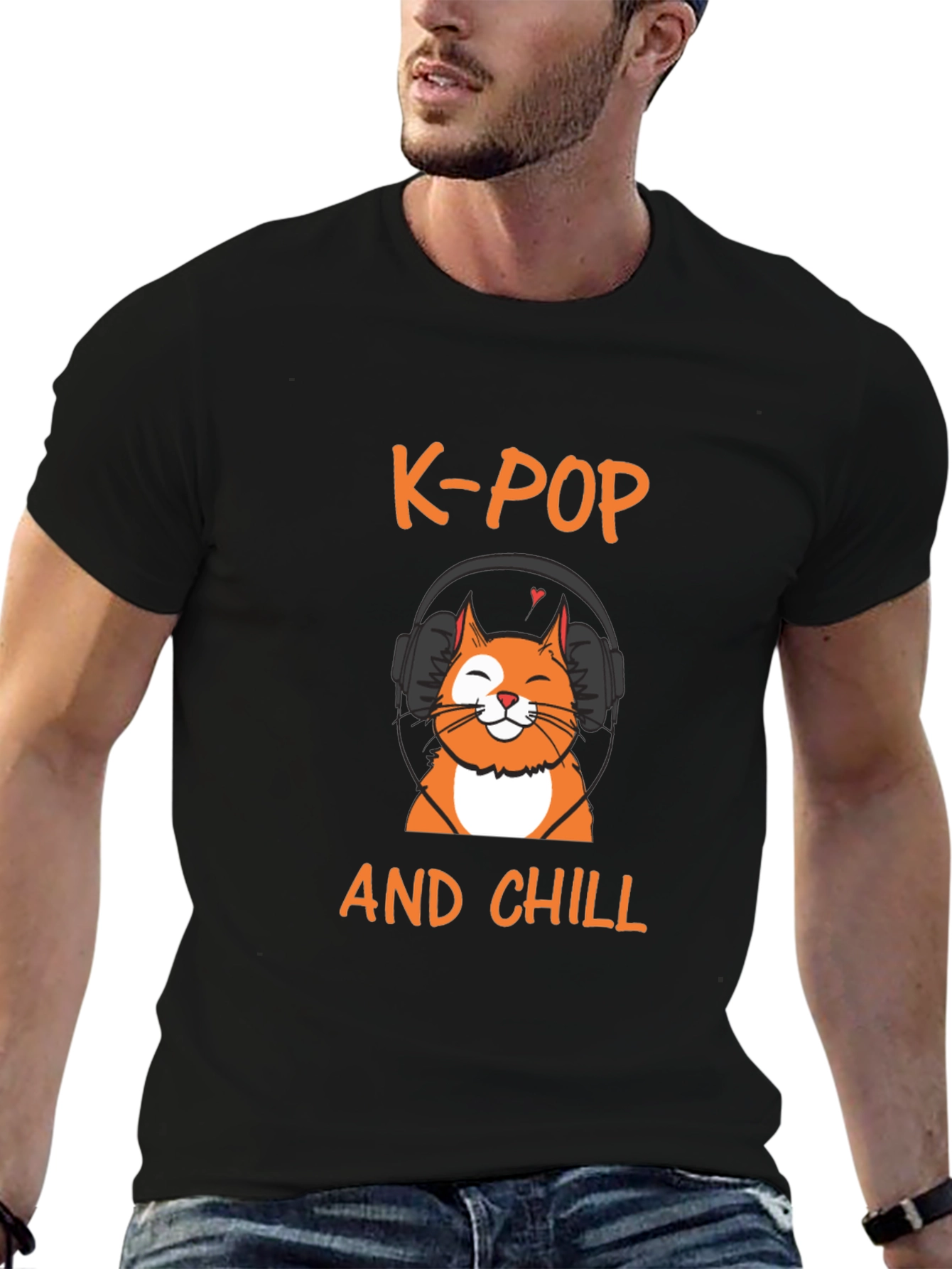 K-Pop and Chill T-Shirt - Cat Lover Edition