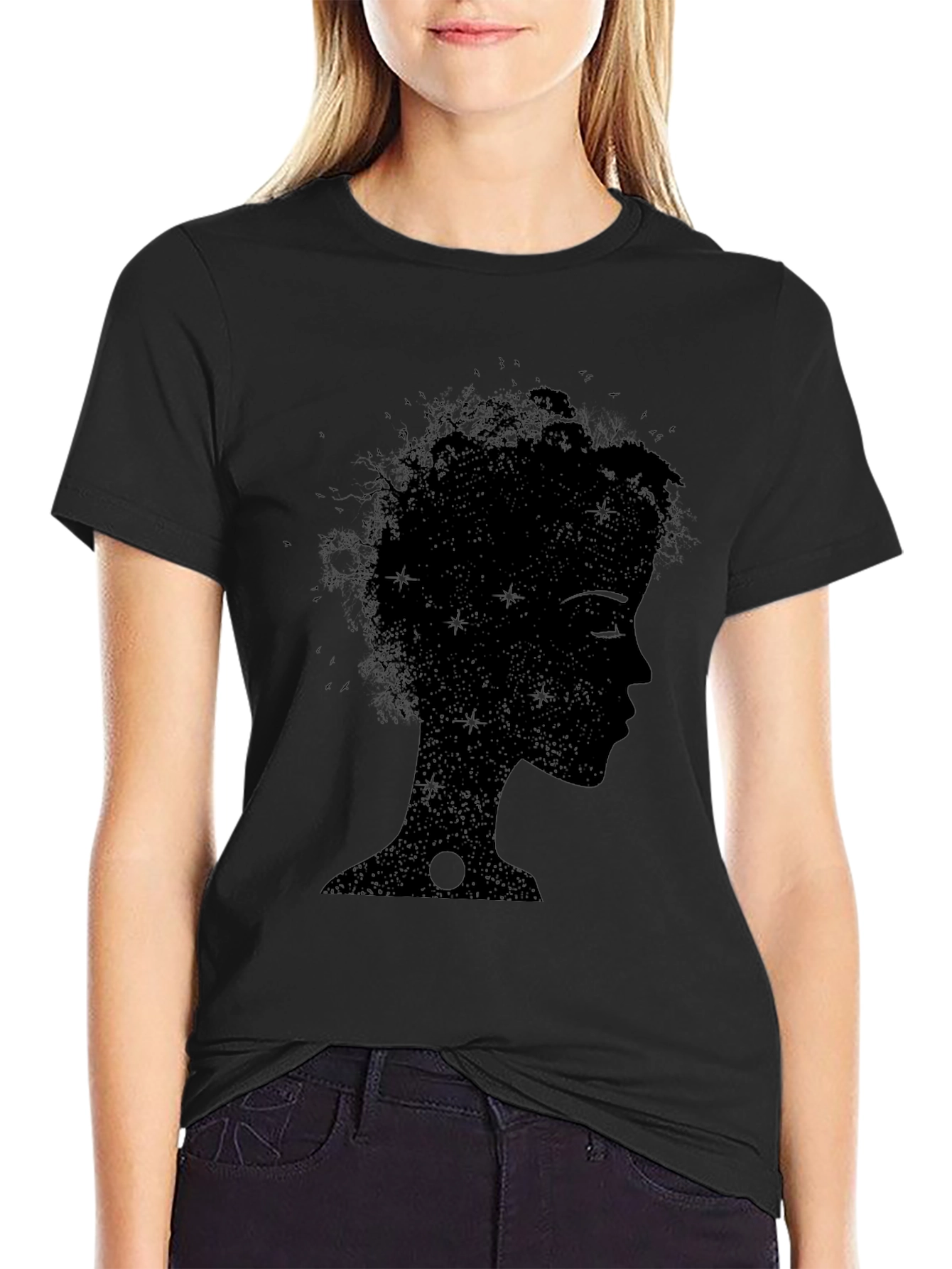 Silhouette Stardust Tee - Modern Graphic Print