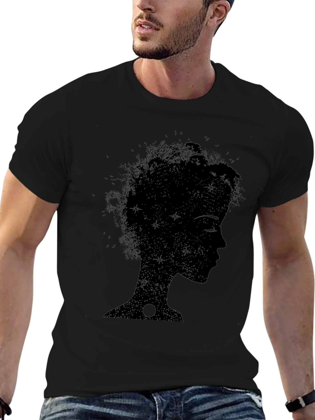 Silhouette Stardust Tee - Modern Graphic Print