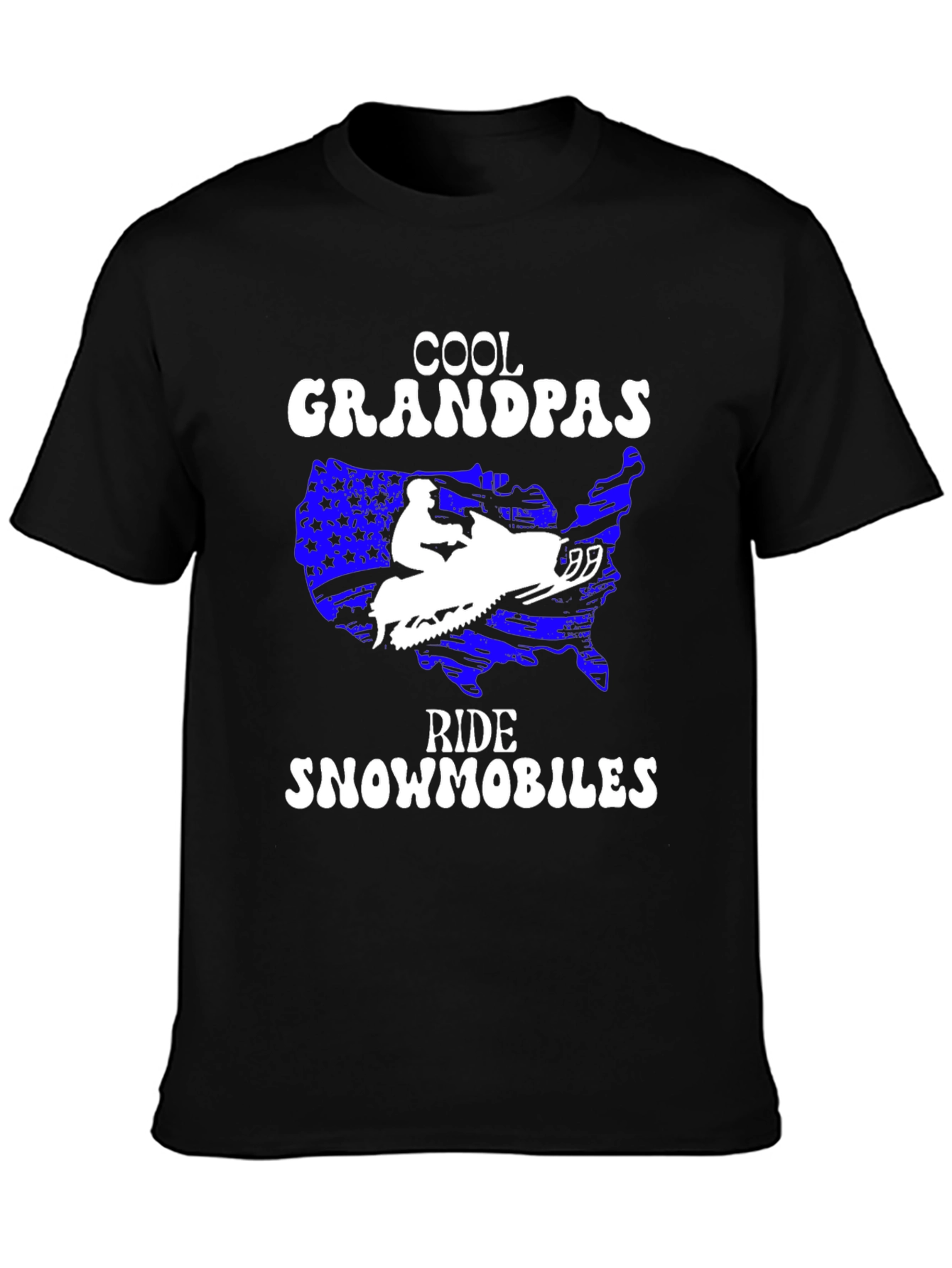 Cool Grandpas Ride Snowmobiles T-Shirt