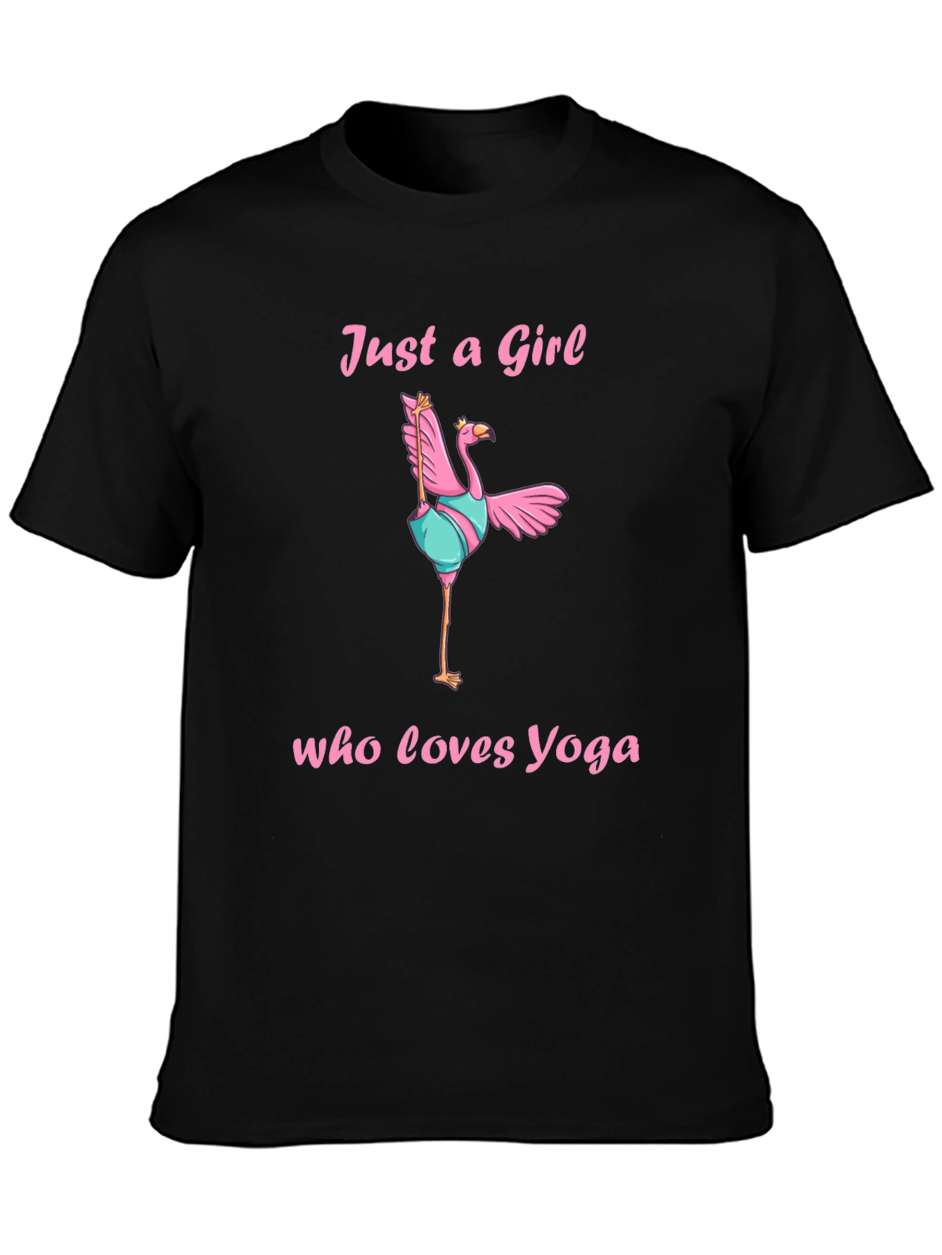 Yoga Flamingo Graphic T-Shirt