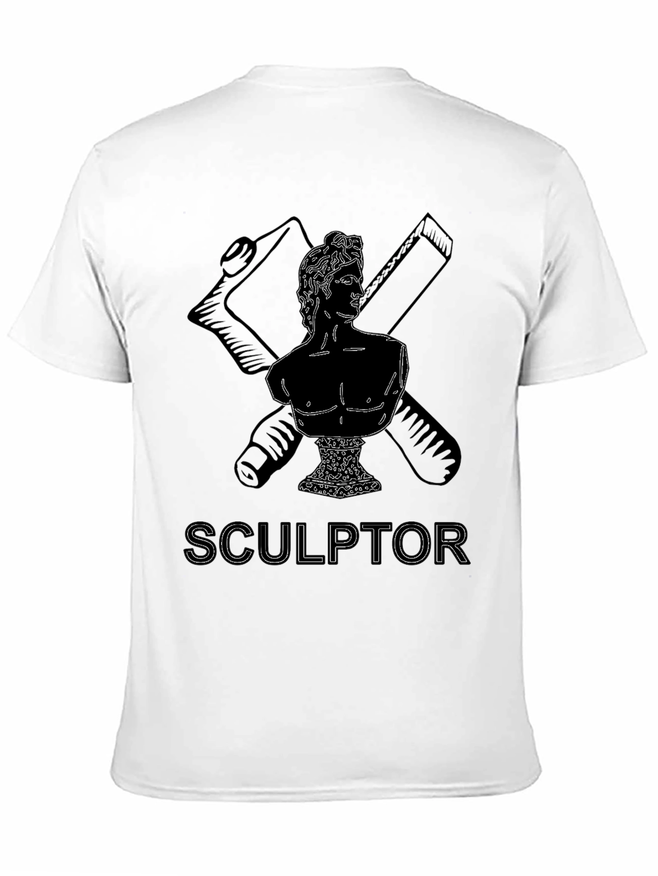 Sculptor Bust Graphic Tee - Black