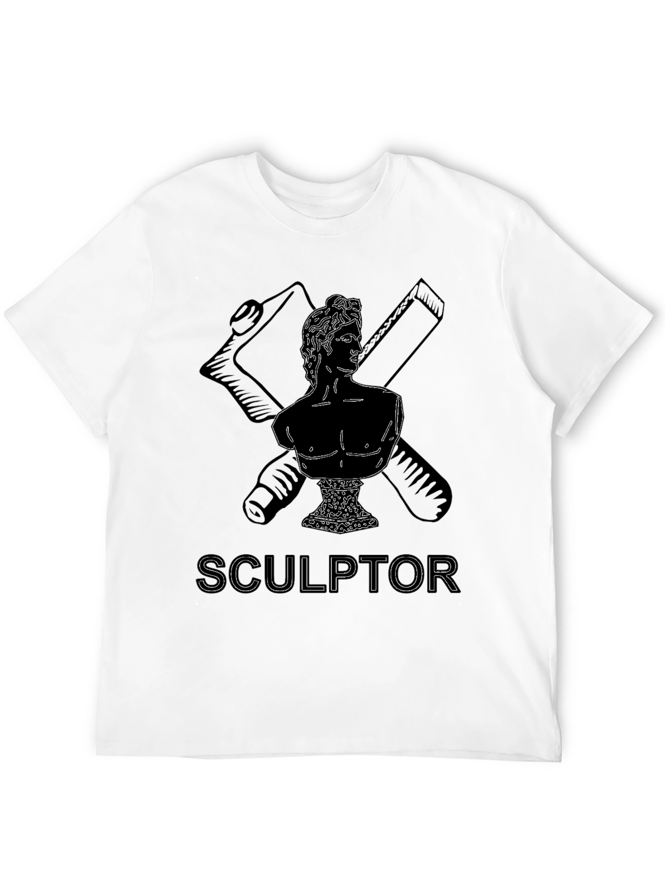 Sculptor Bust Graphic Tee - Black