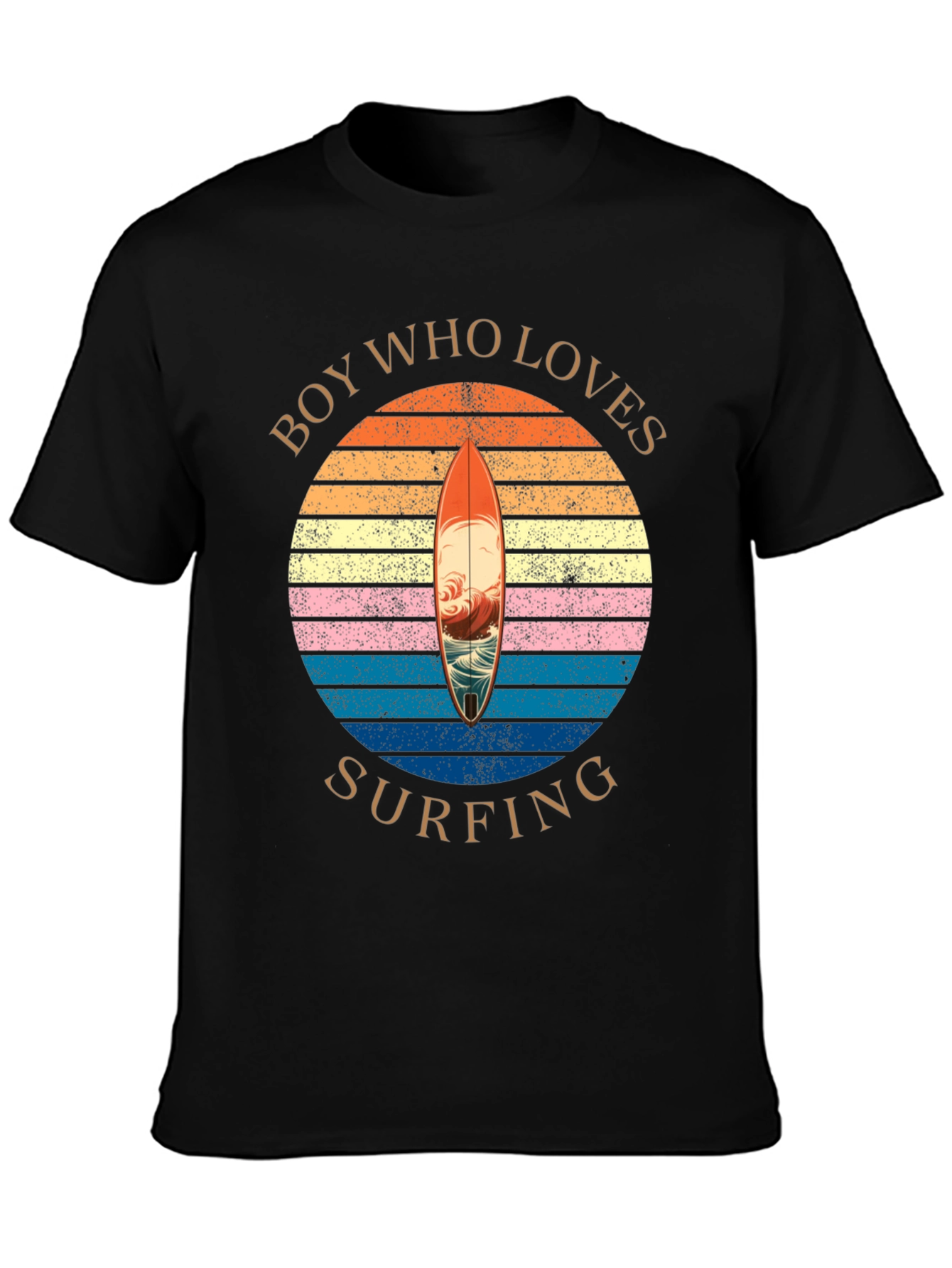 Boy Who Loves Surfing T-Shirt