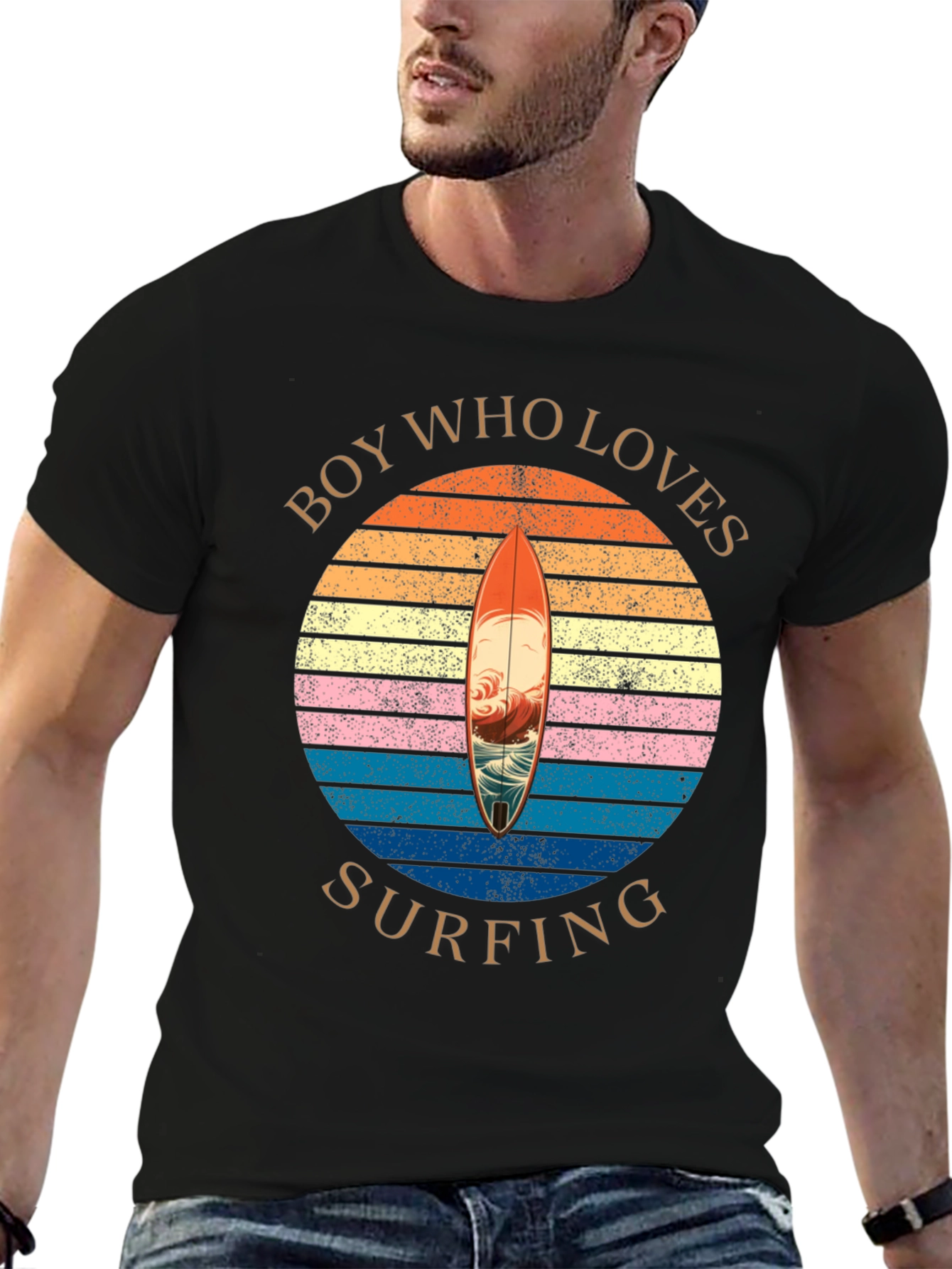 Boy Who Loves Surfing T-Shirt