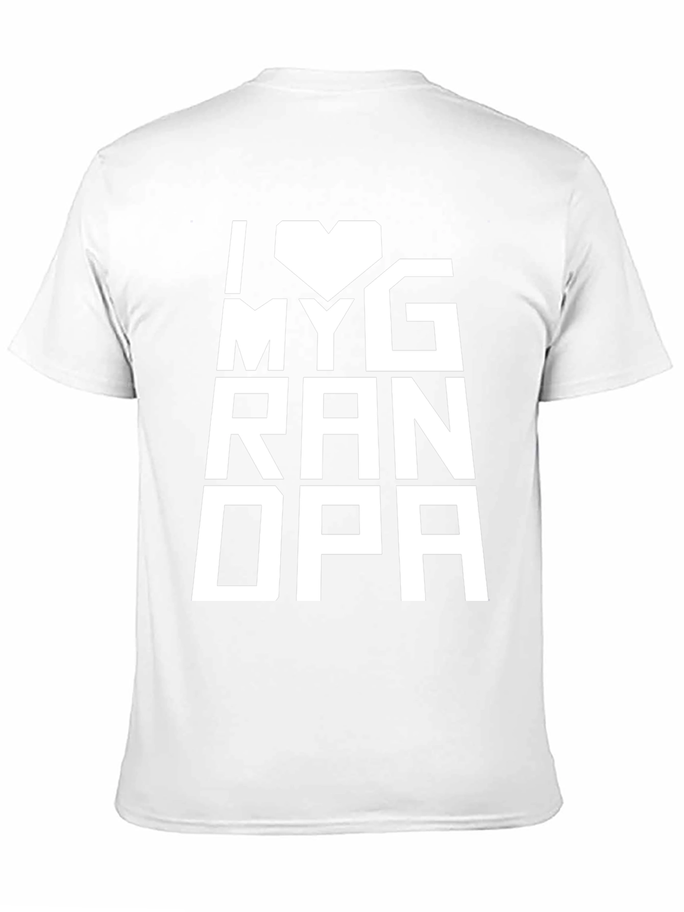 I Heart My Grandpa Black T-Shirt