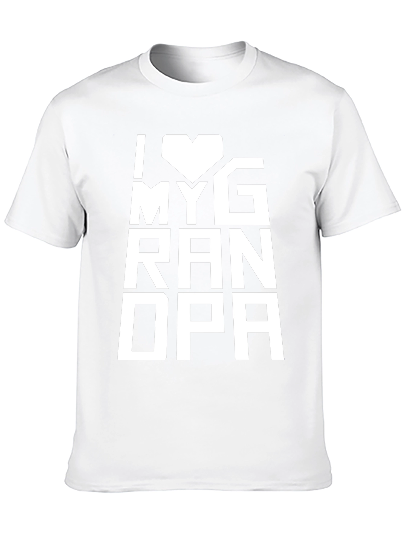 I Heart My Grandpa Black T-Shirt