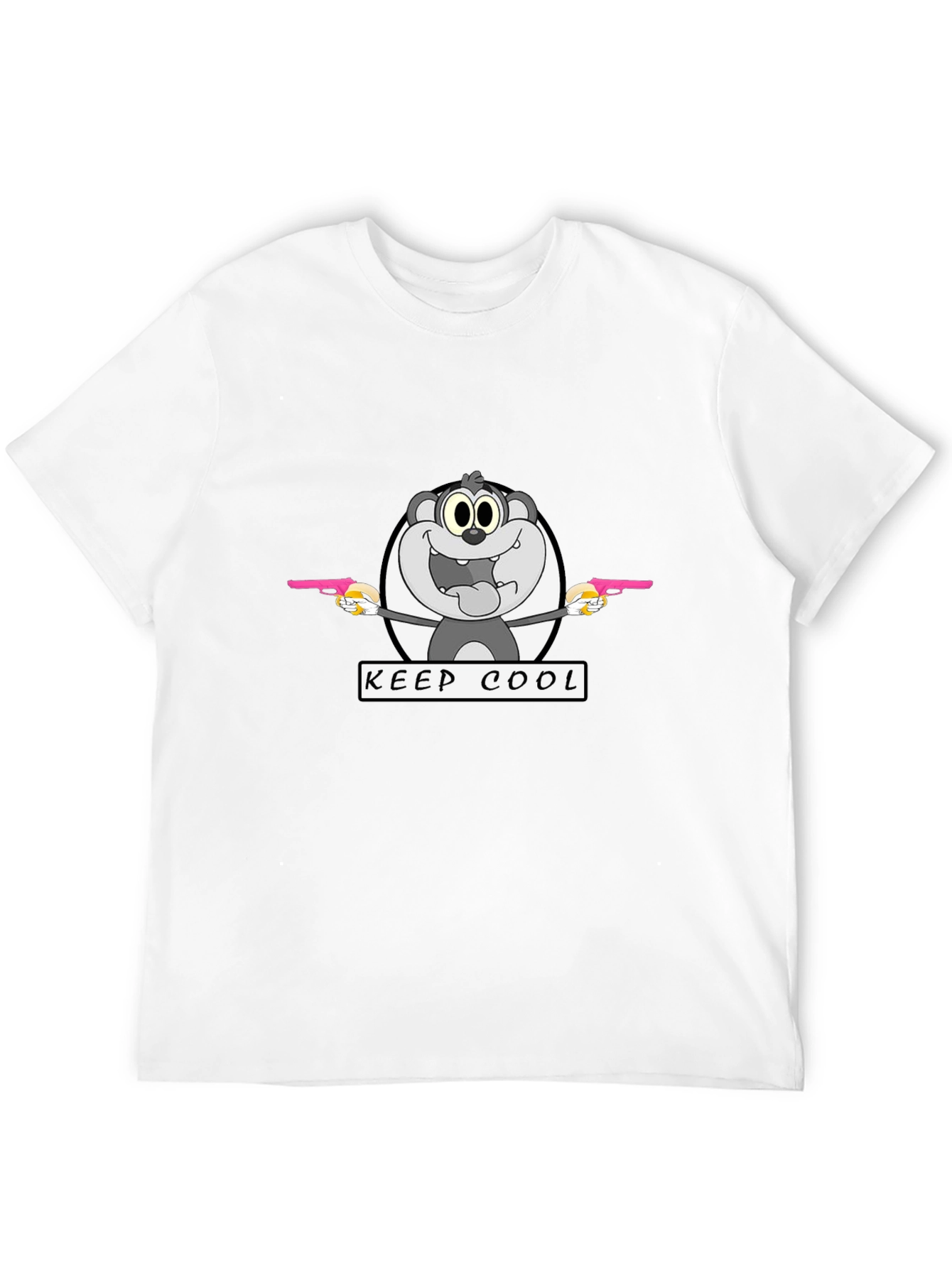 Keep Cool Graphic Print Black T-Shirt