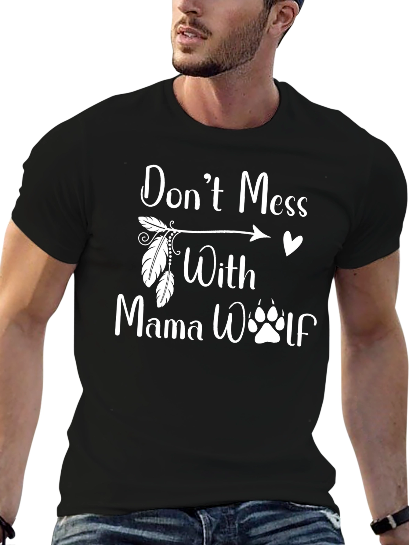Dont Mess With Mama Wolf Graphic Tee
