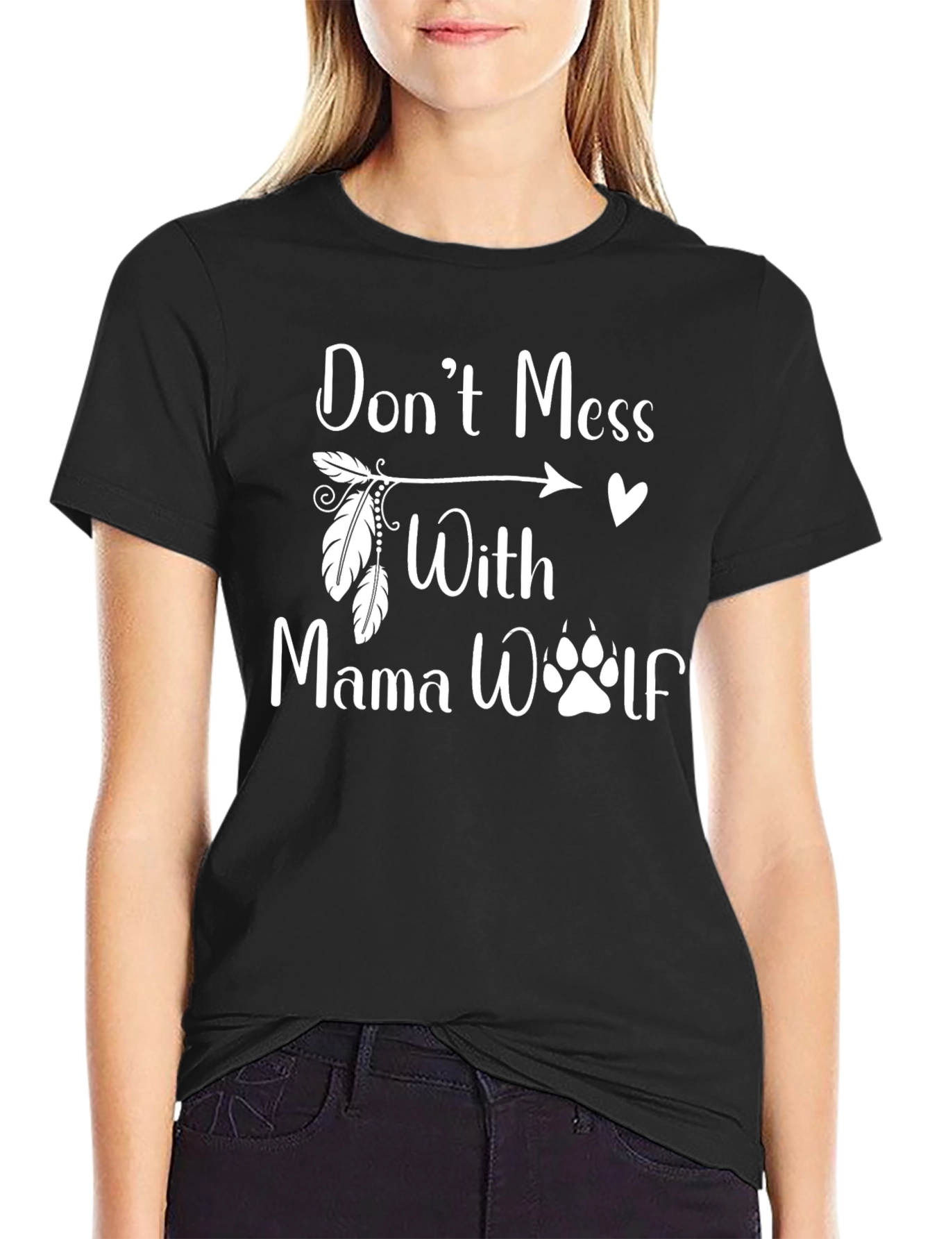 Dont Mess With Mama Wolf Graphic Tee