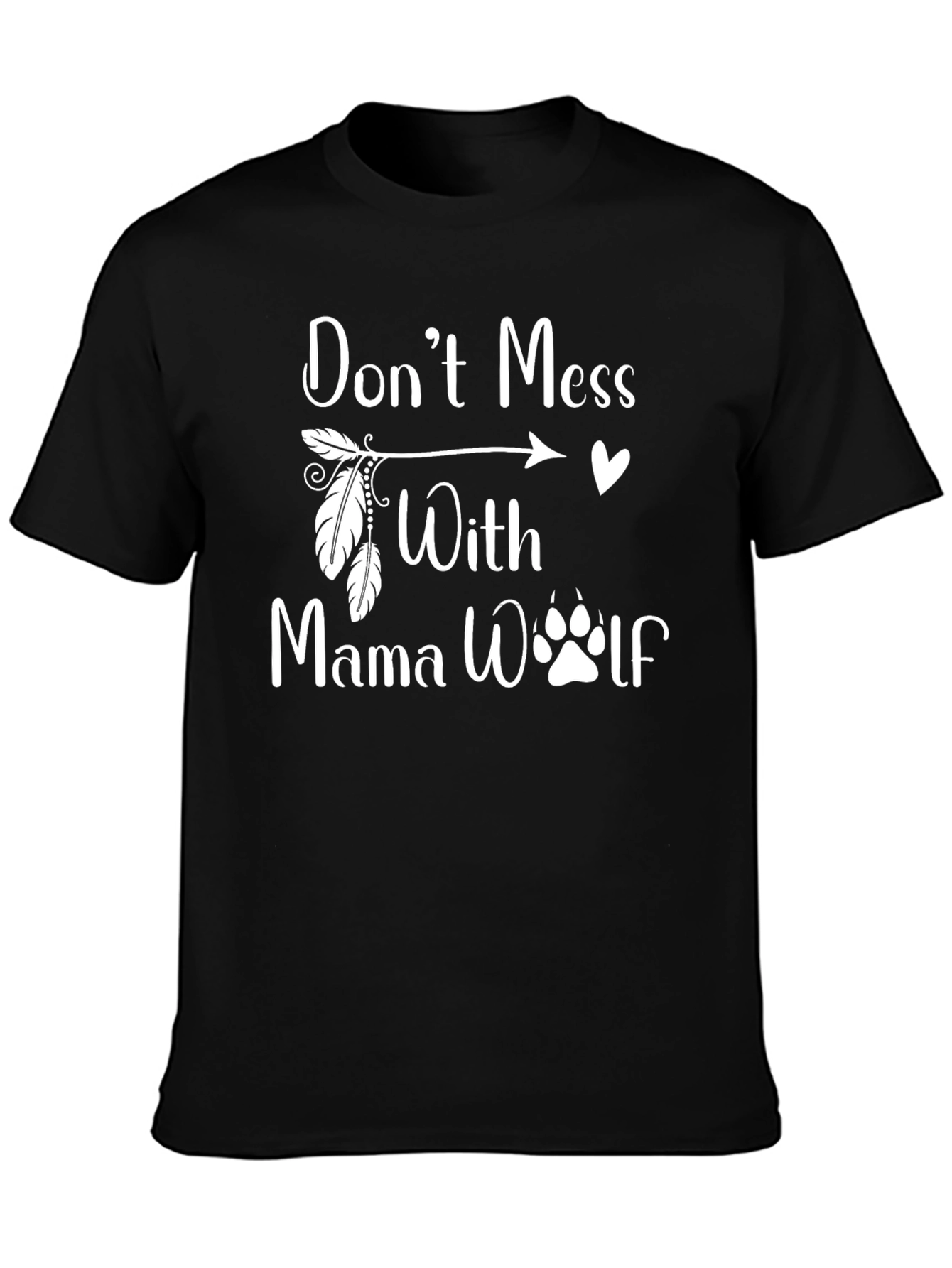 Dont Mess With Mama Wolf Graphic Tee