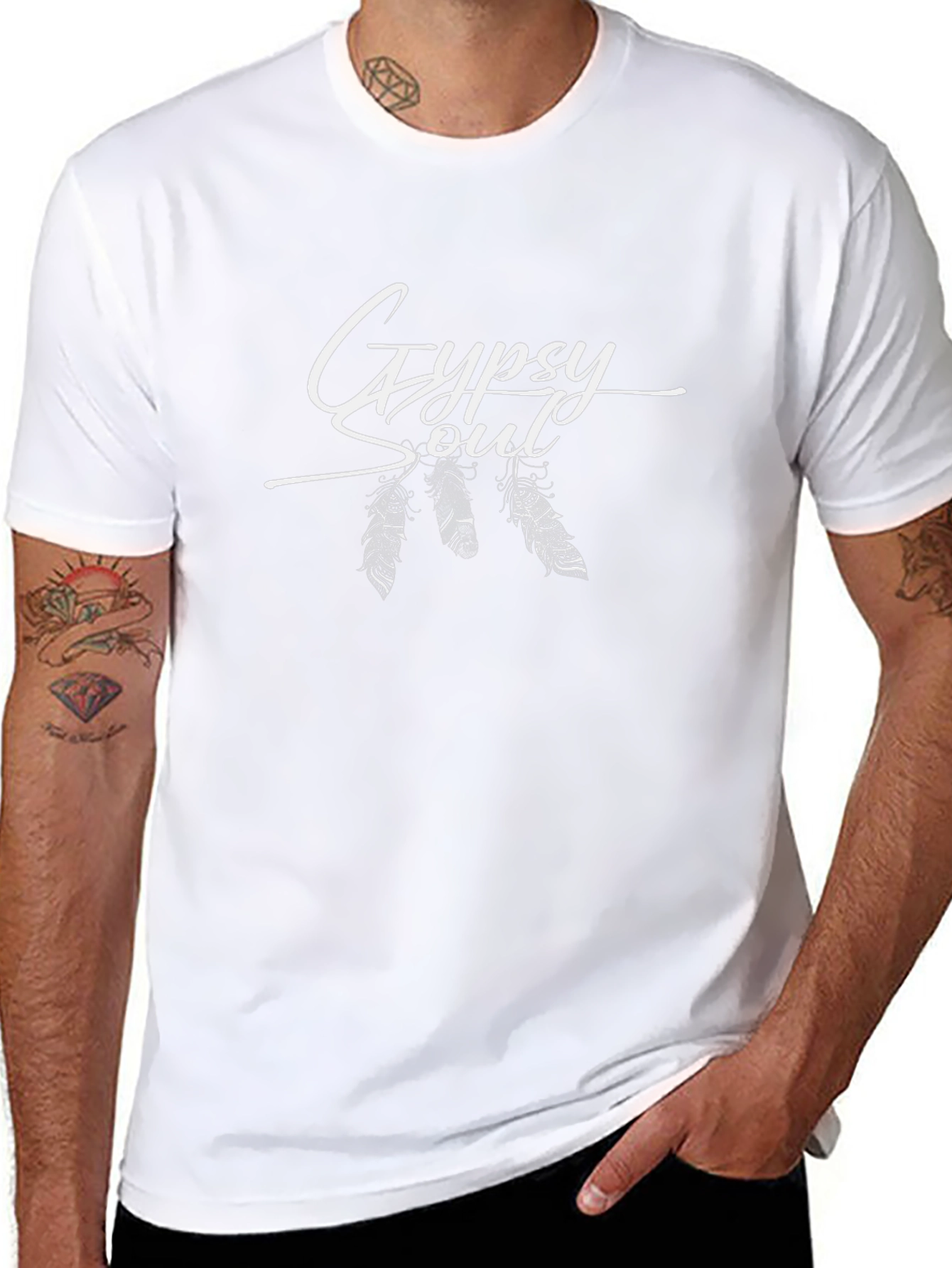 Gypsy Soul Graphic T-Shirt - Mens Black Tee