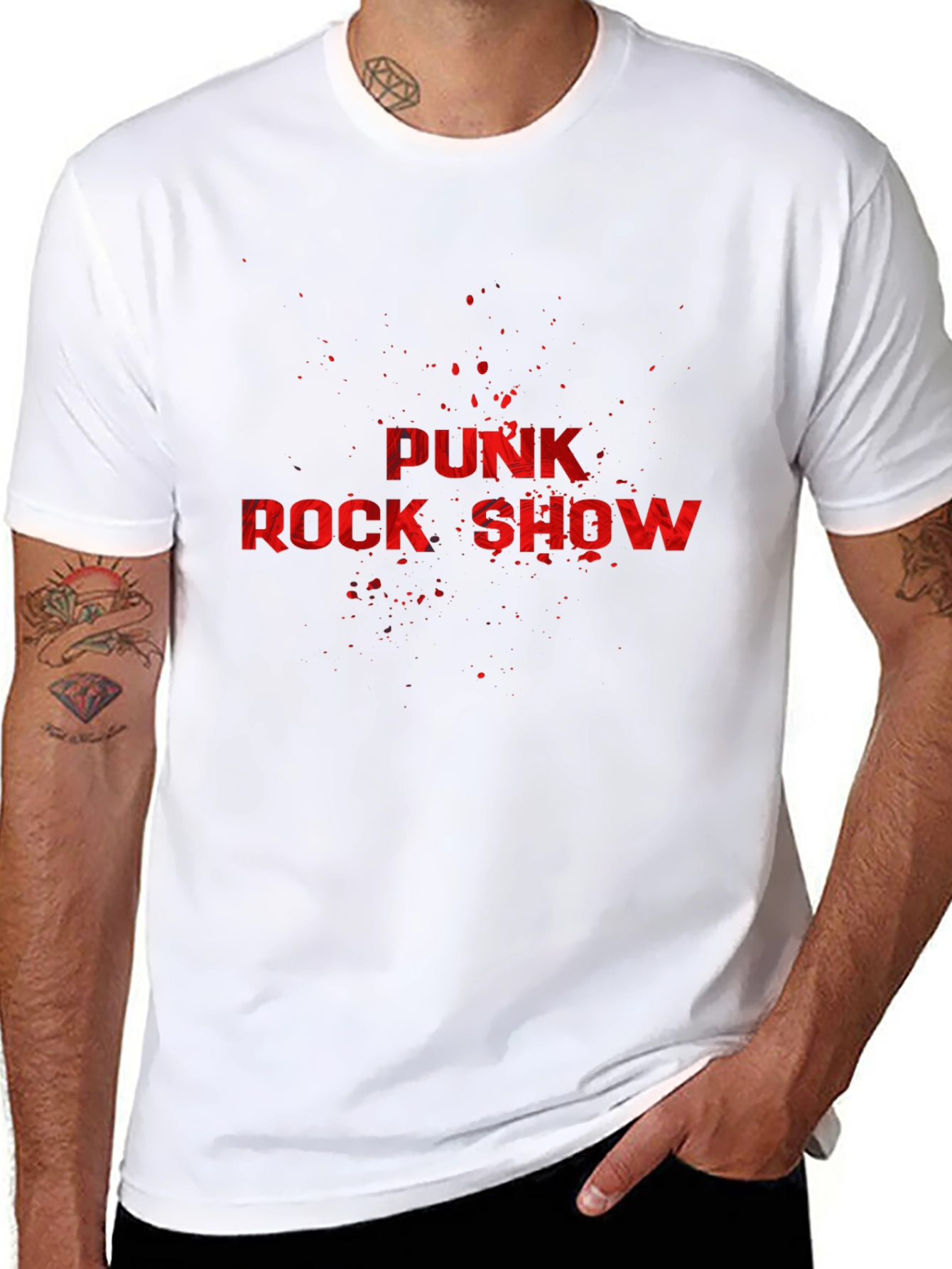 Punk Rock Show Graphic Tee - Black