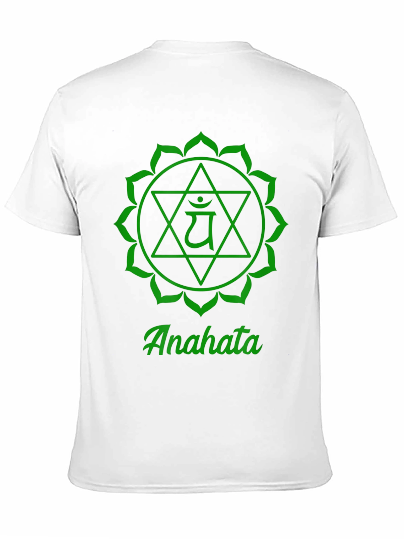 Anahata Chakra T-Shirt - Green Sacred Geometry Design