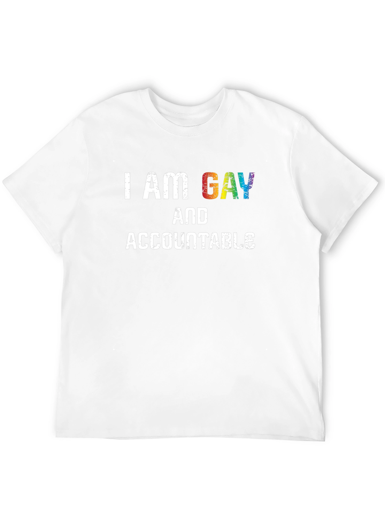 I Am Gay And Accountable Pride T-Shirt