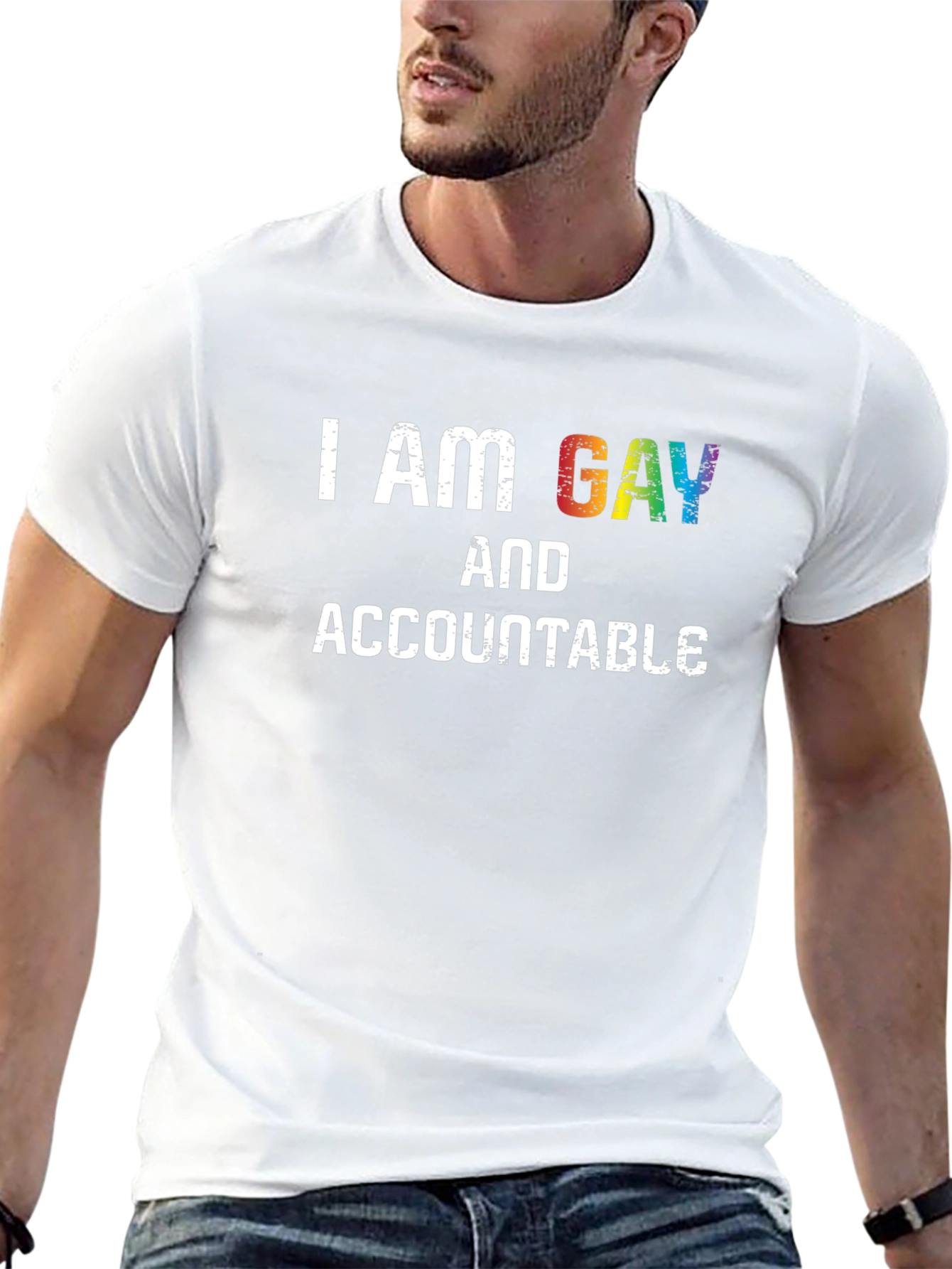 I Am Gay And Accountable Pride T-Shirt
