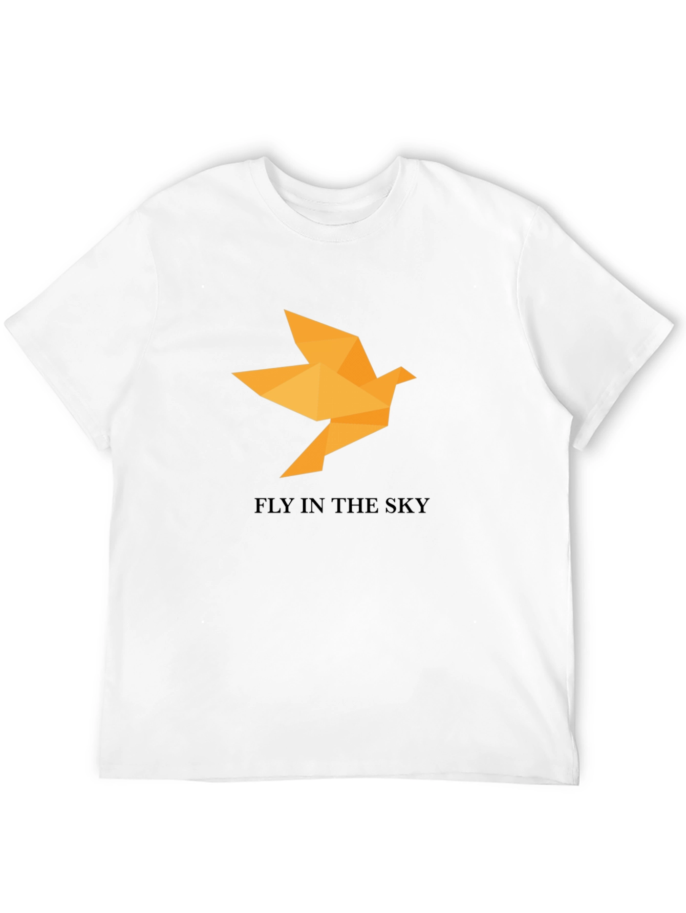 Geometric Bird T-Shirt - Fly in the Sky