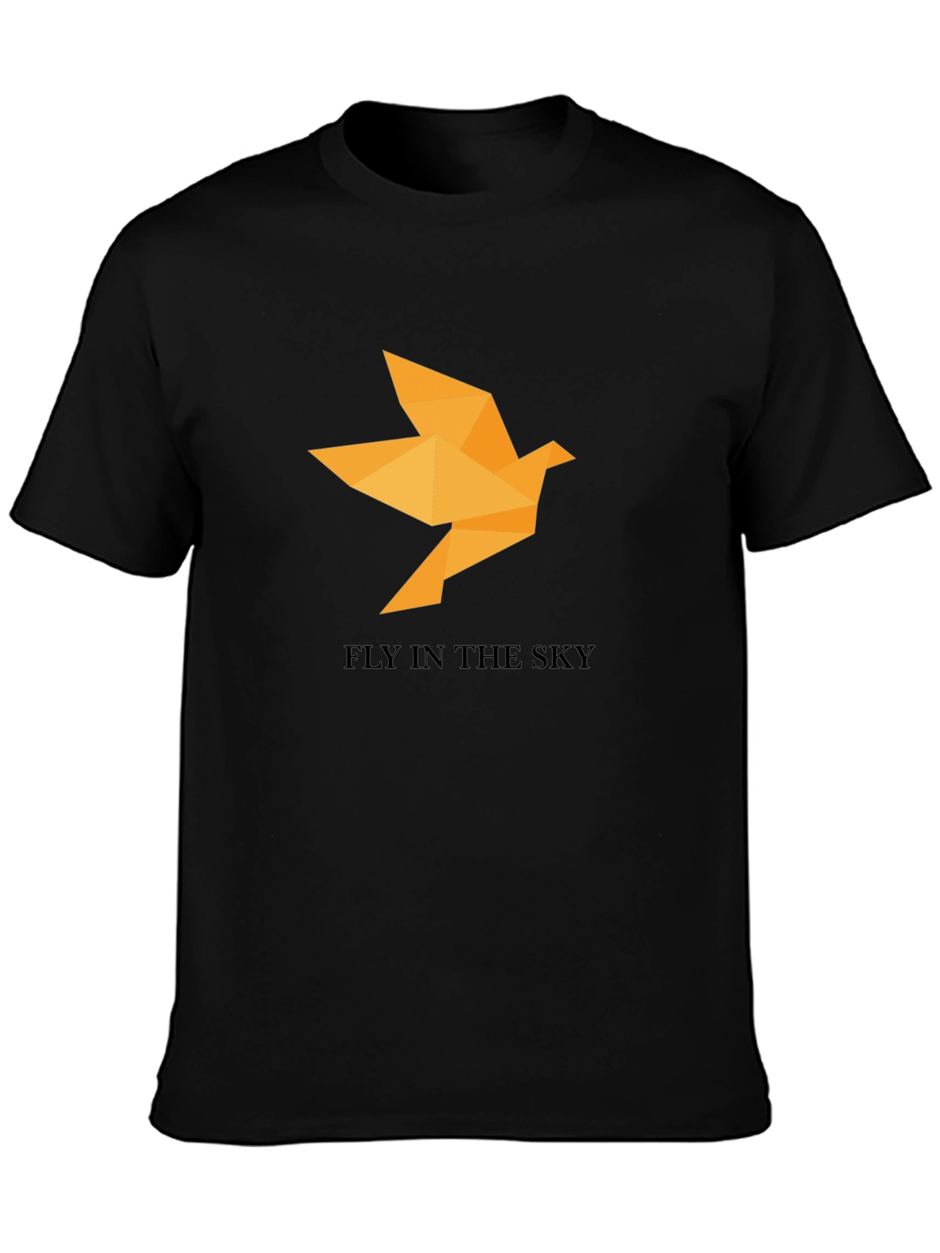 Geometric Bird T-Shirt - Fly in the Sky