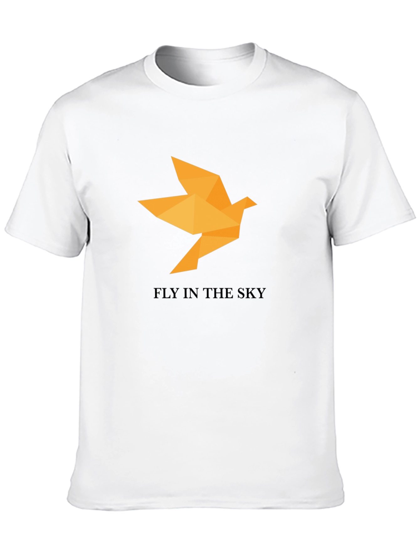 Geometric Bird T-Shirt - Fly in the Sky