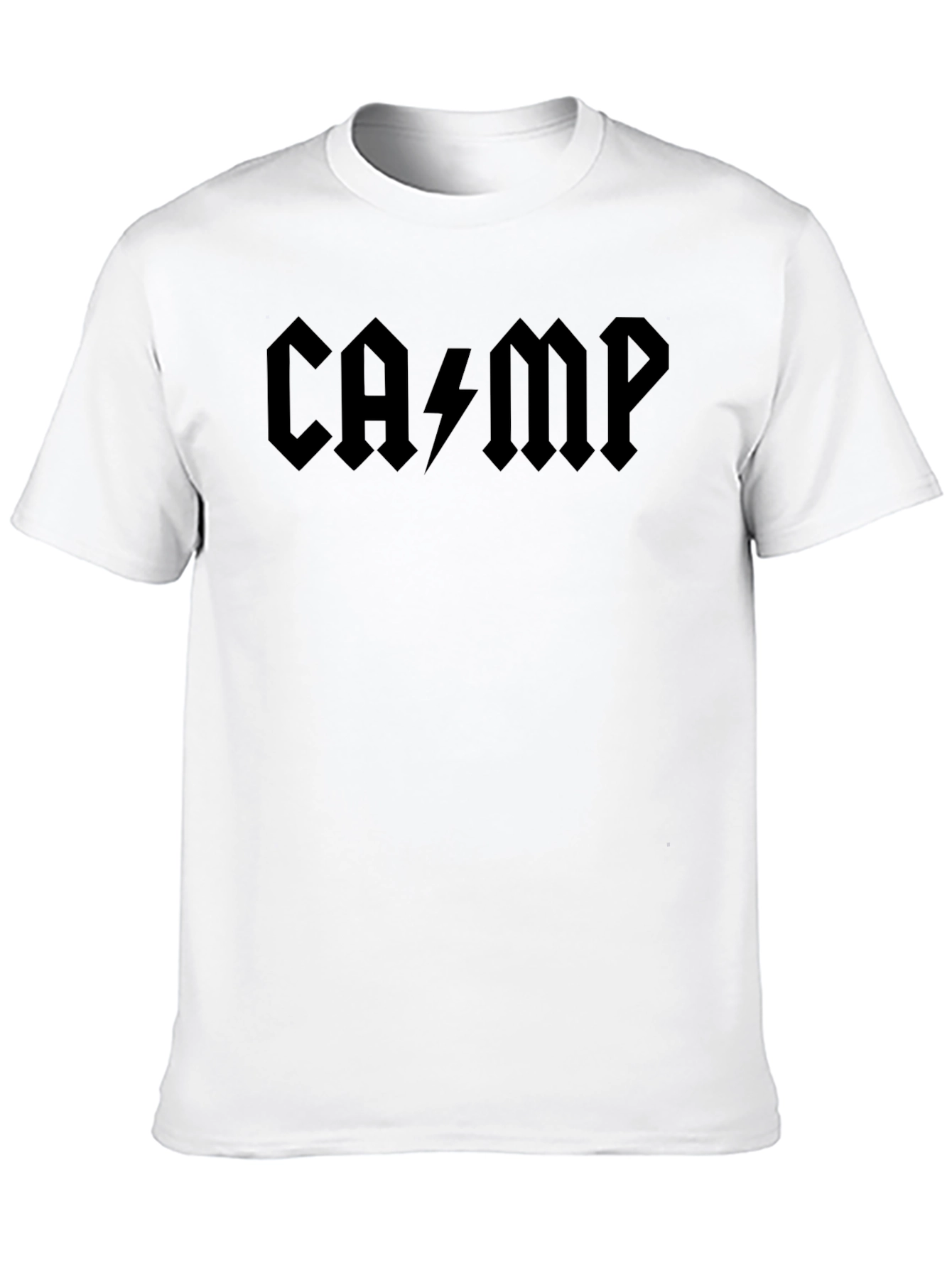 AC/DC Inspired CAMP Black T-Shirt