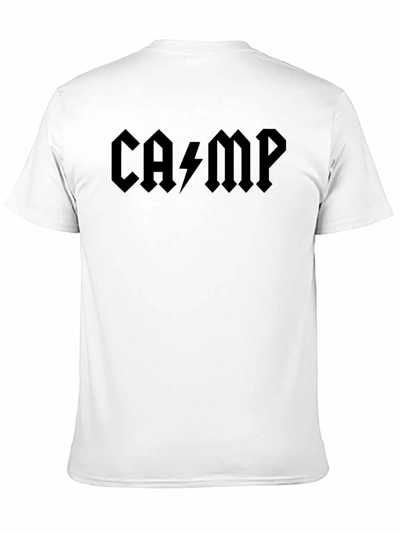 AC/DC Inspired CAMP Black T-Shirt