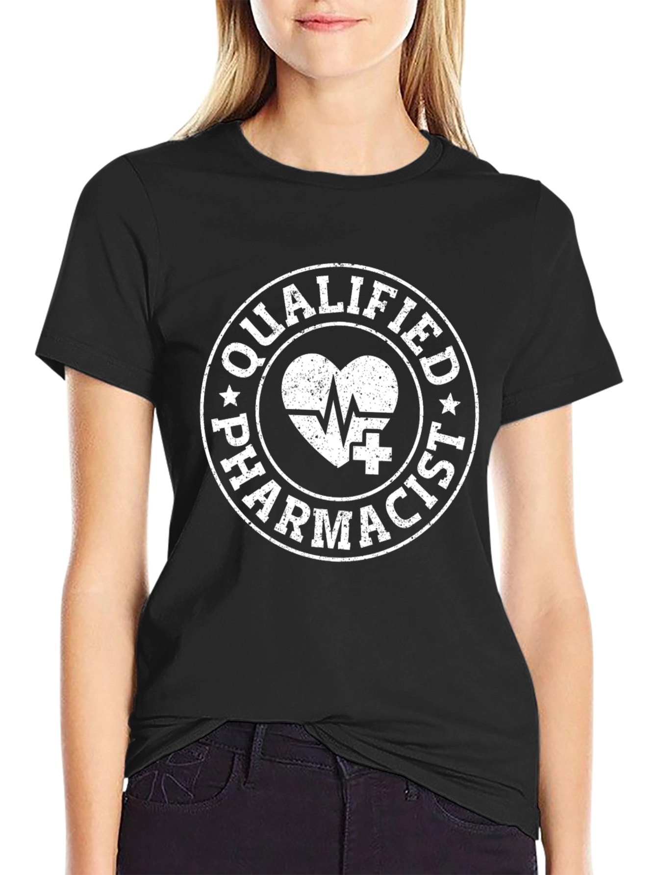 Qualified Pharmacist Heartbeat T-Shirt