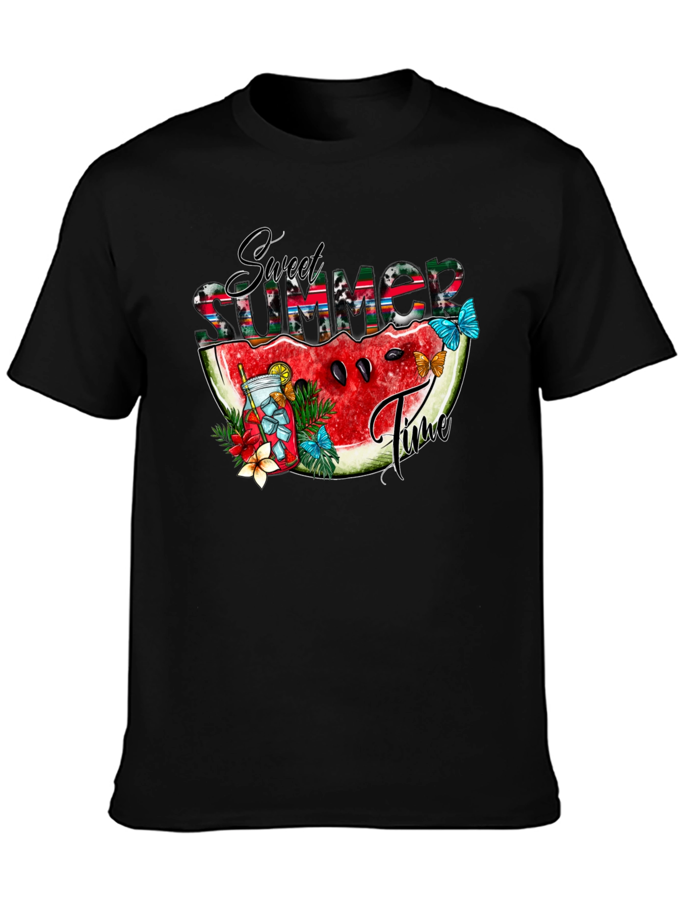 Sweet Summer Time Watermelon Graphic T-Shirt