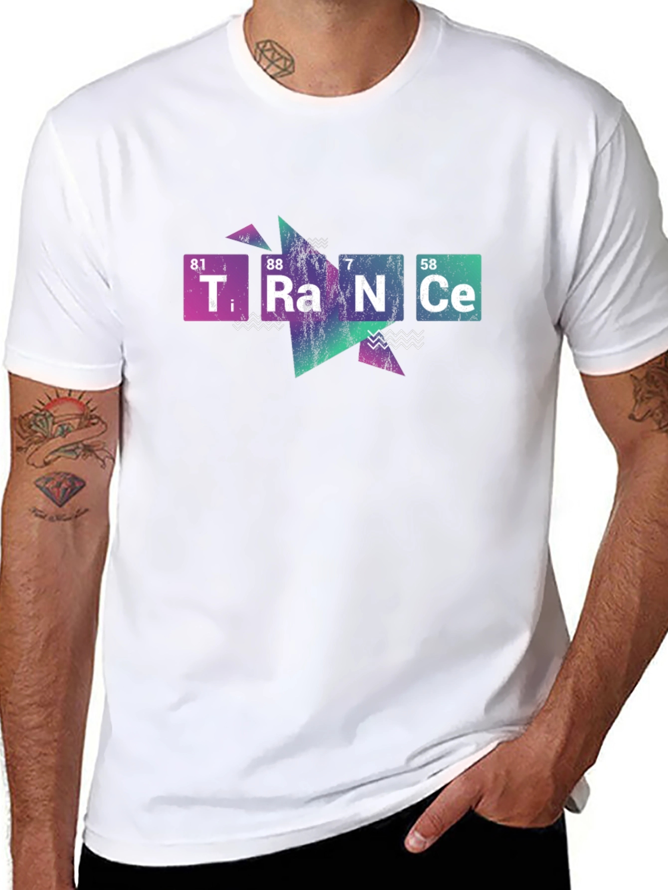 Trance Periodic Table Style Graphic T-Shirt