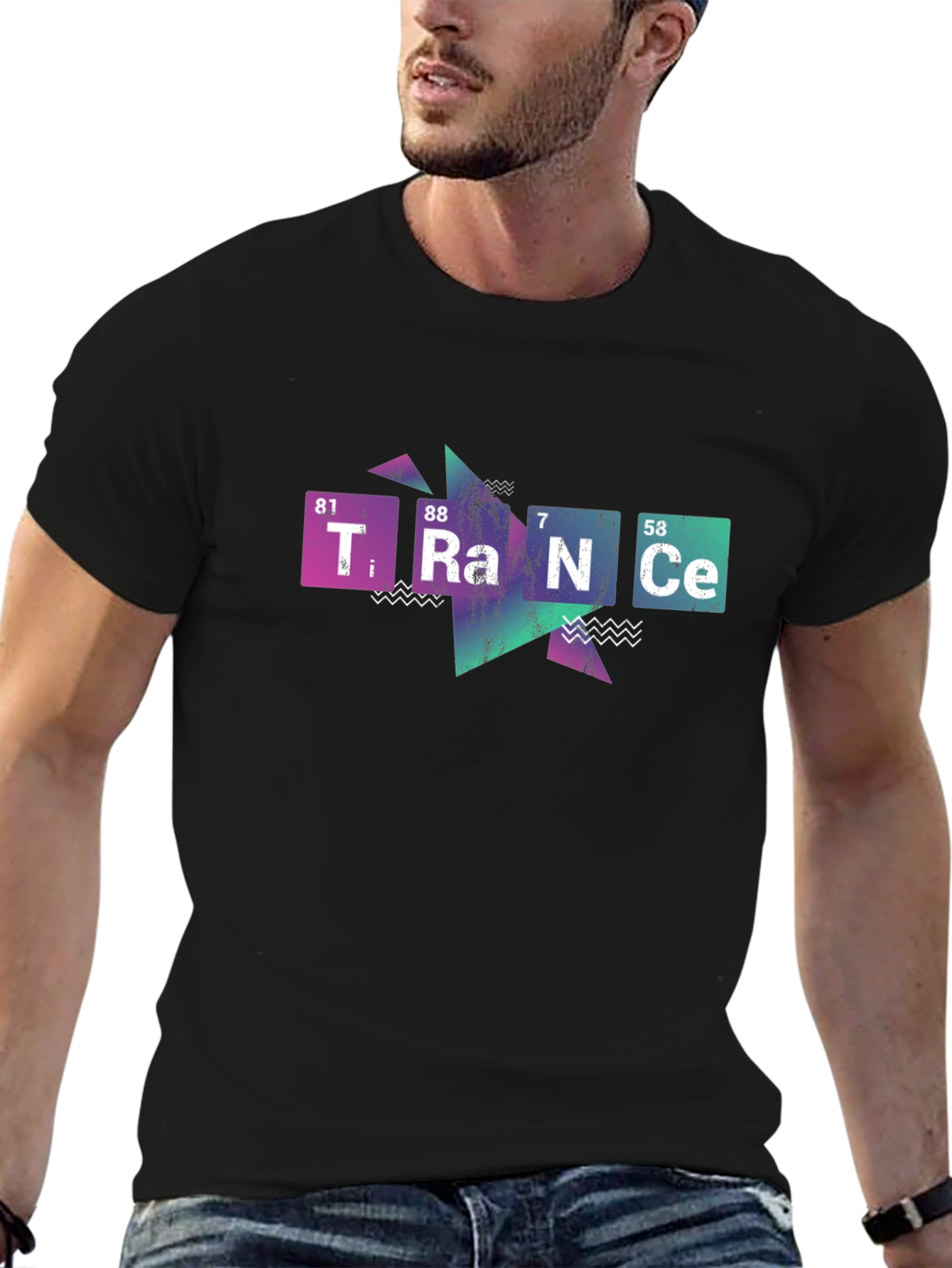 Trance Periodic Table Style Graphic T-Shirt