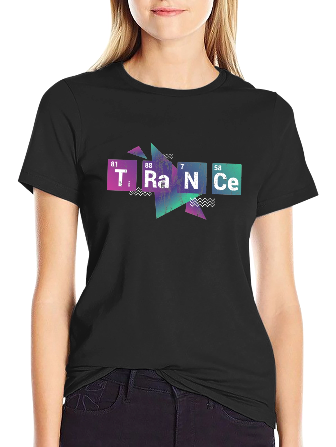 Trance Periodic Table Style Graphic T-Shirt