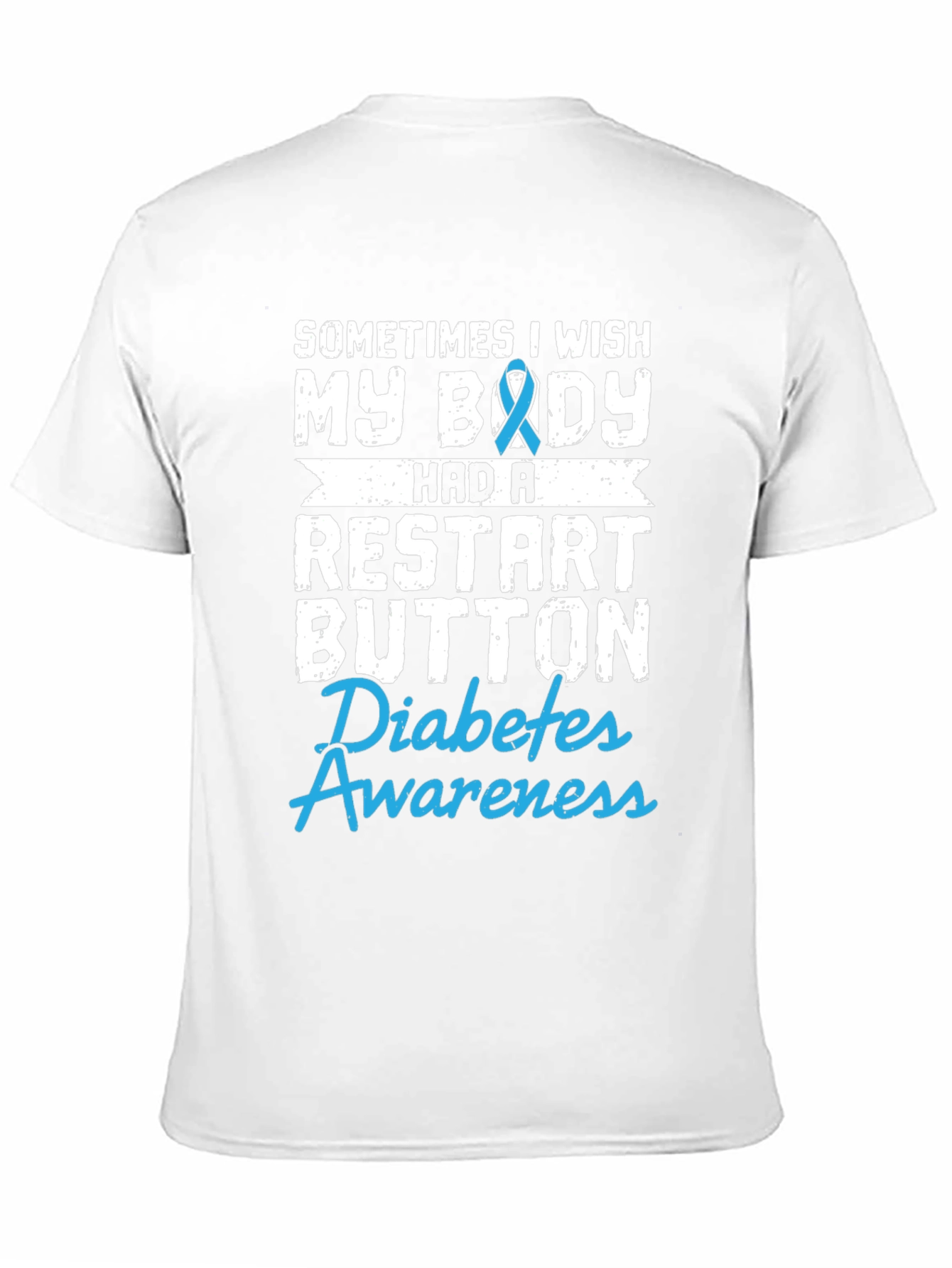 Diabetes Awareness T-Shirt Restart Button Wish
