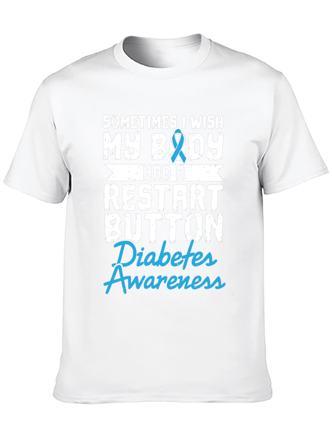 Diabetes Awareness T-Shirt Restart Button Wish